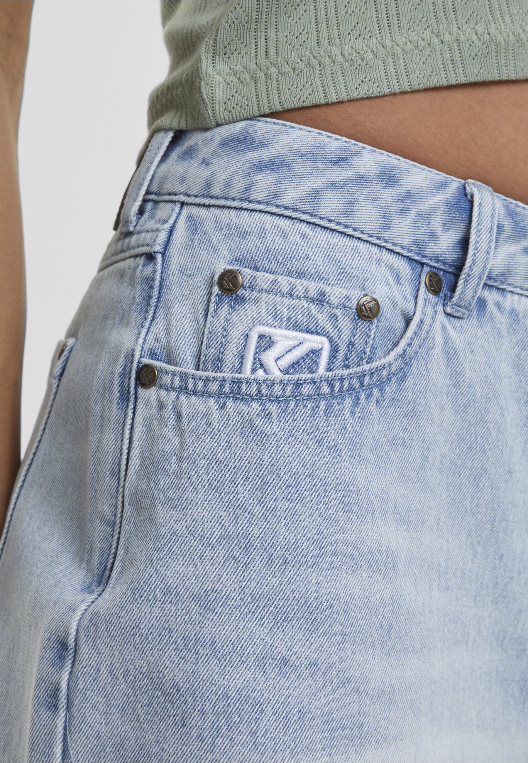 Karl Kani Shorts »Karl Kani Damen Karl Kani OG Slit Denim Shorts«
