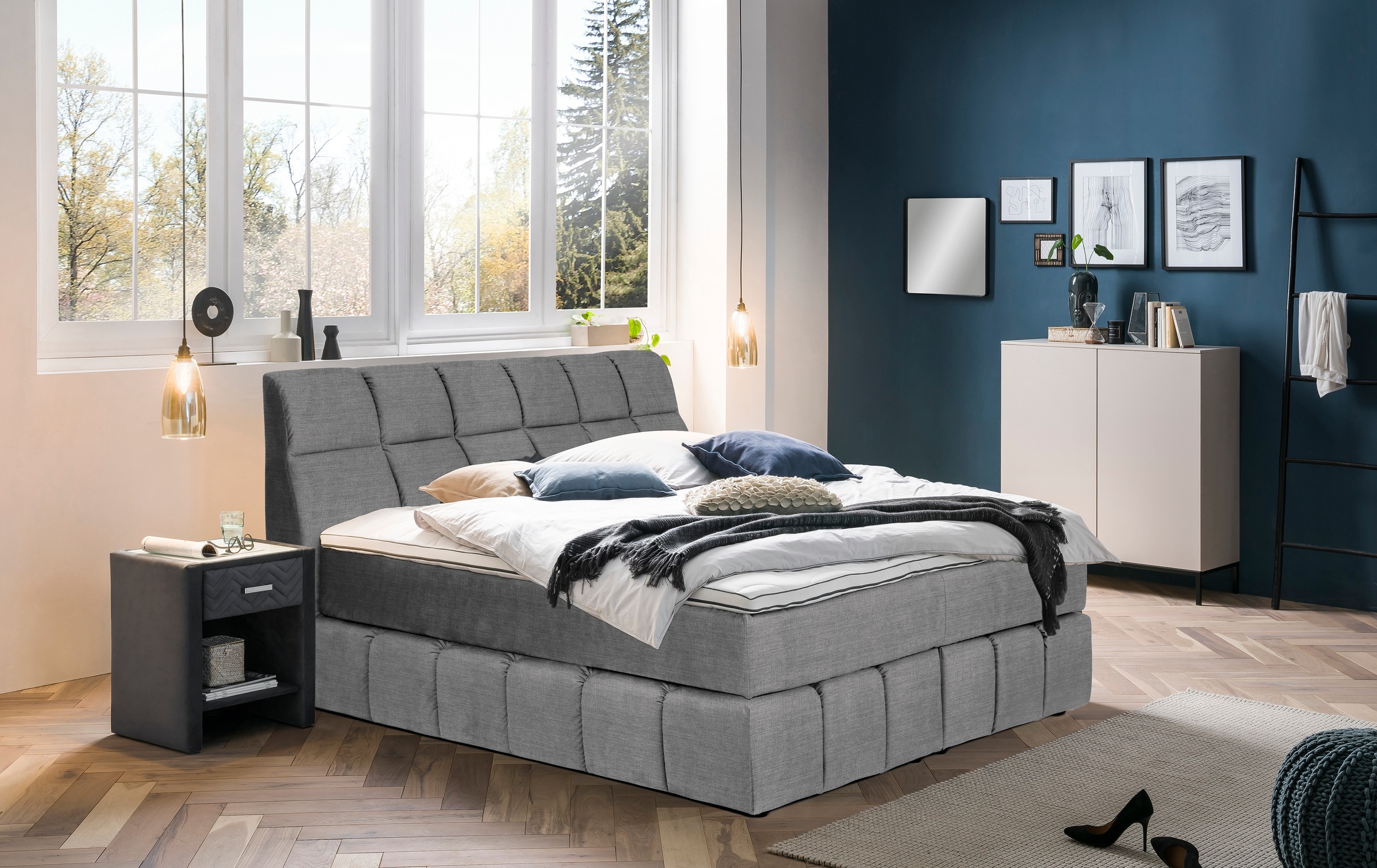 Places of Style Boxspringbett "Paxton", Neue Toppervarianten günstig online kaufen