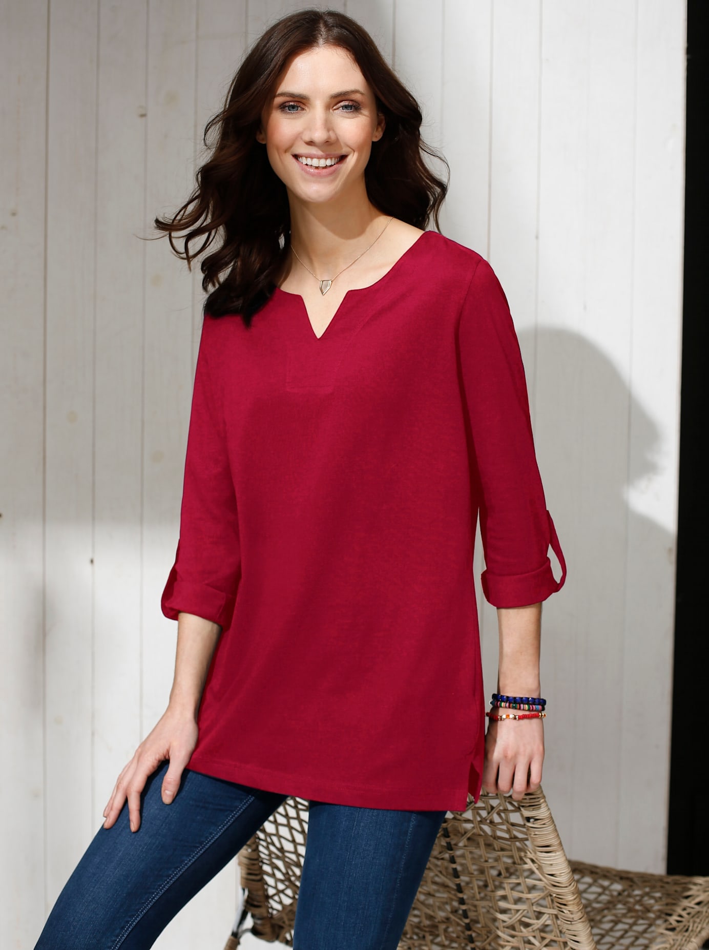 Classic Basics Longshirt "Longshirt" 1 Stk. tlg. günstig online kaufen