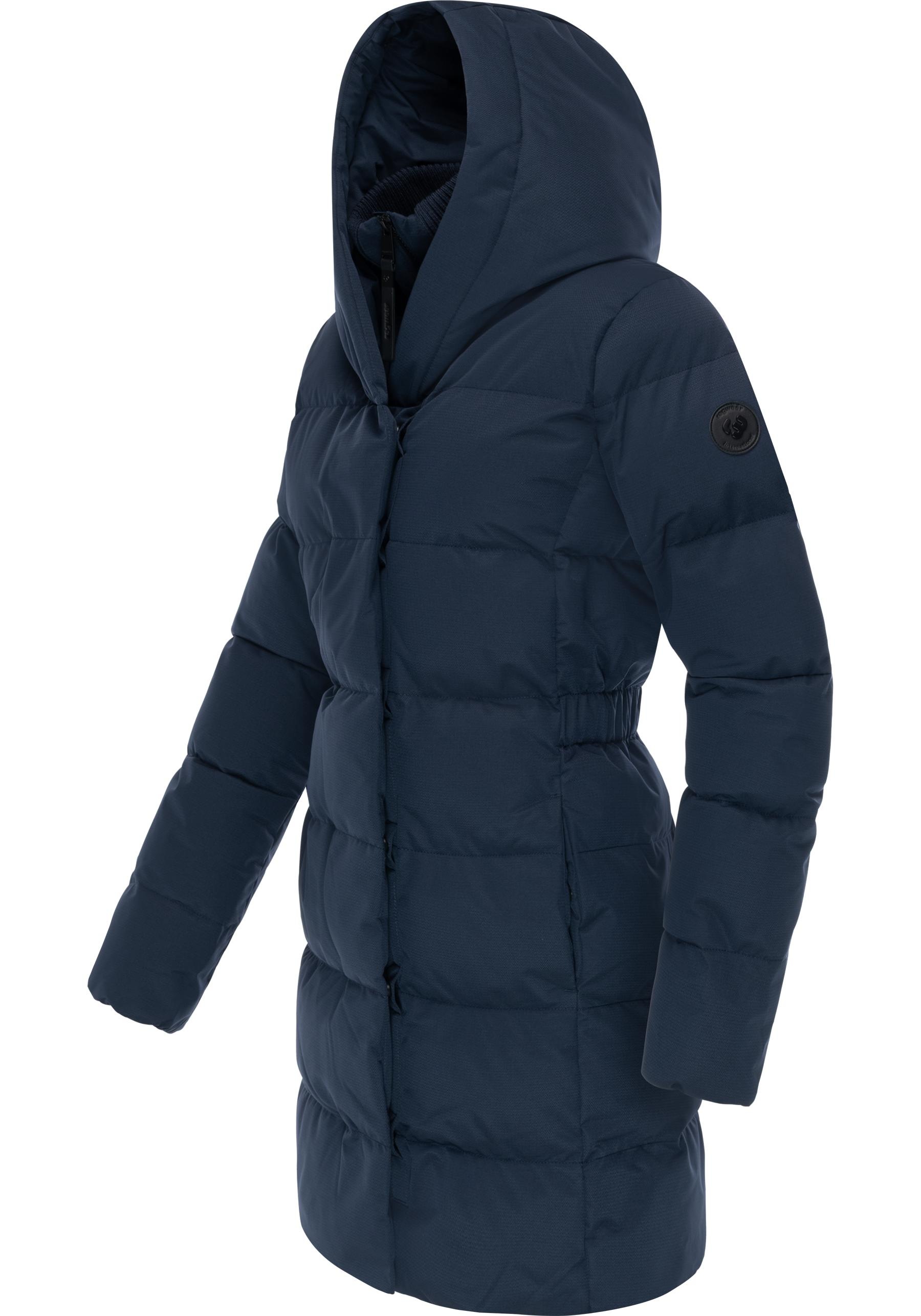 Ragwear Steppmantel »Niani YOUMODO«, Warmer Wintermantel mit hohem Kragen und Kapuze