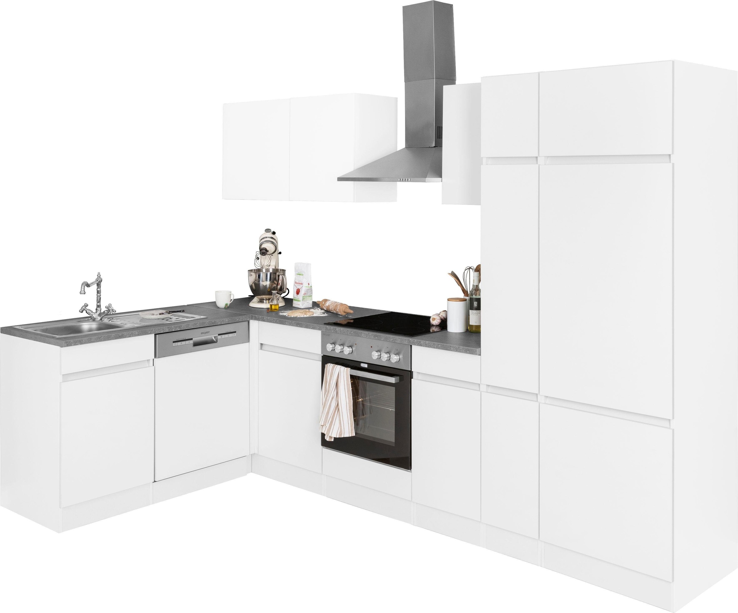 OPTIFIT Winkelküche »Roth« mit 28 mm starker Arbeitsplatte | BAUR | L-Küchen
