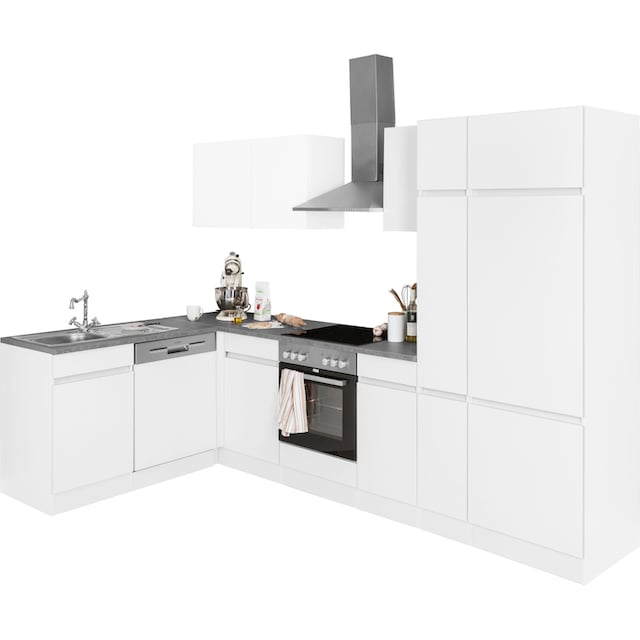 OPTIFIT Winkelküche »Roth« mit 28 mm starker Arbeitsplatte | BAUR | L-Küchen