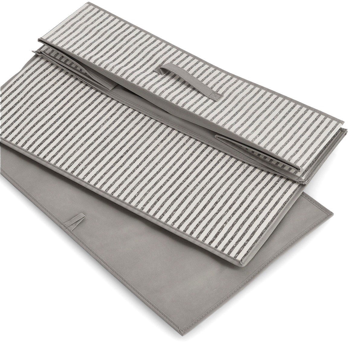 Zeller Present Aufbewahrungsbox "Stripes", Vlies, beige günstig online kaufen