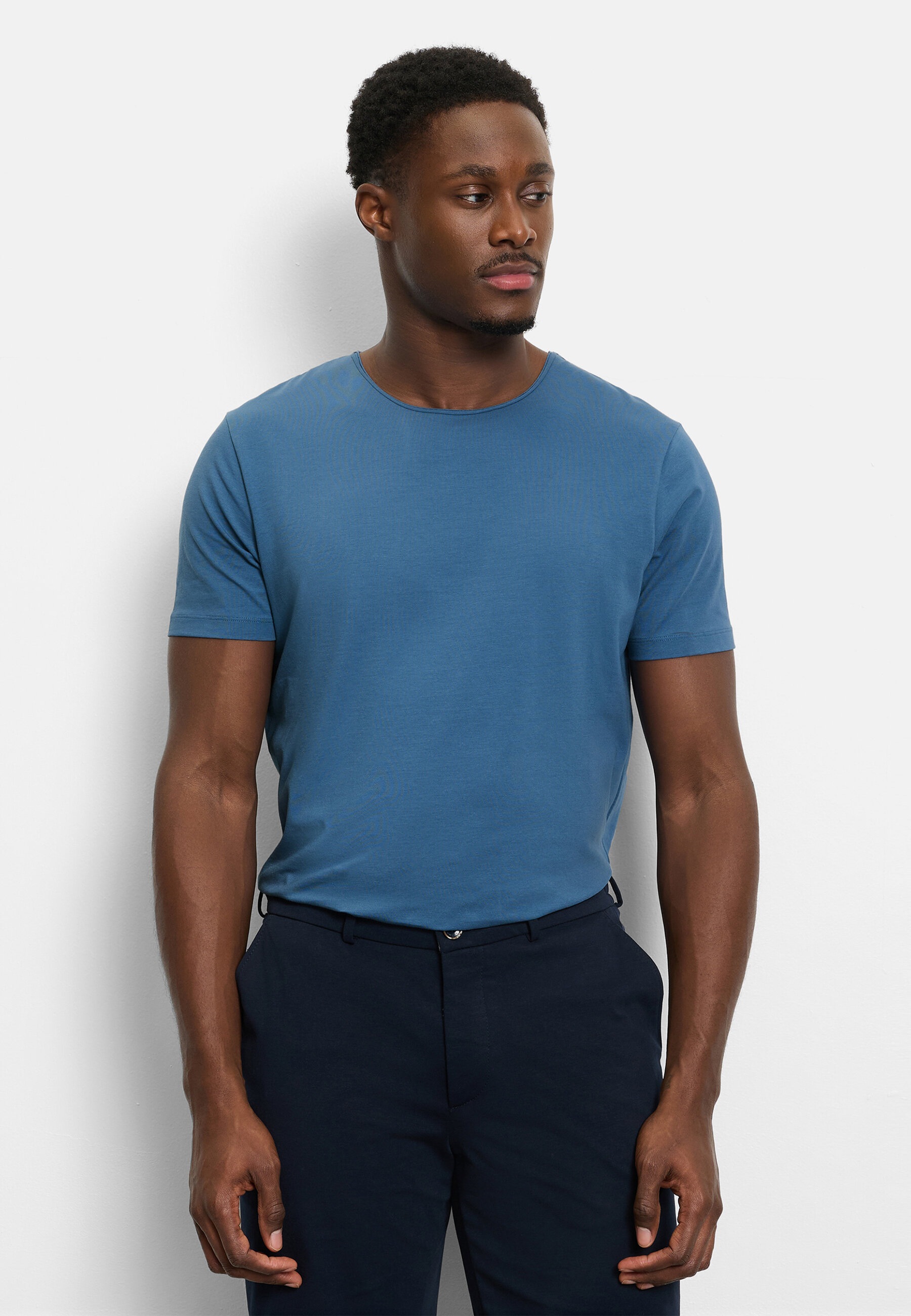 OLYMP T-Shirt "OLYMP Casual Wirk, T-Shirt"