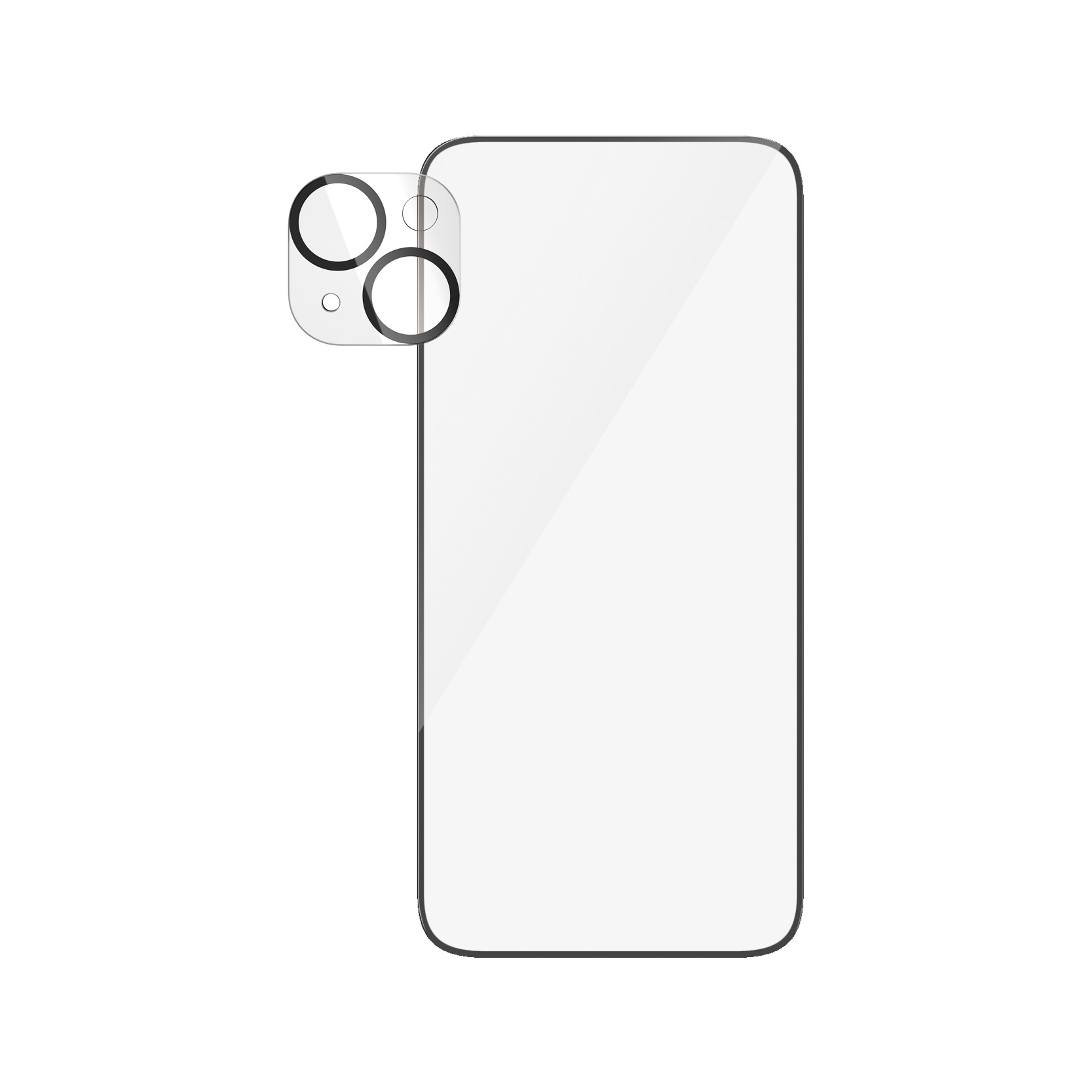 PanzerGlass Displayschutzglas »2-in-1-Pack Screen und Camera Protector«, für iPhone 15 Plus, Ultra Wide Fit