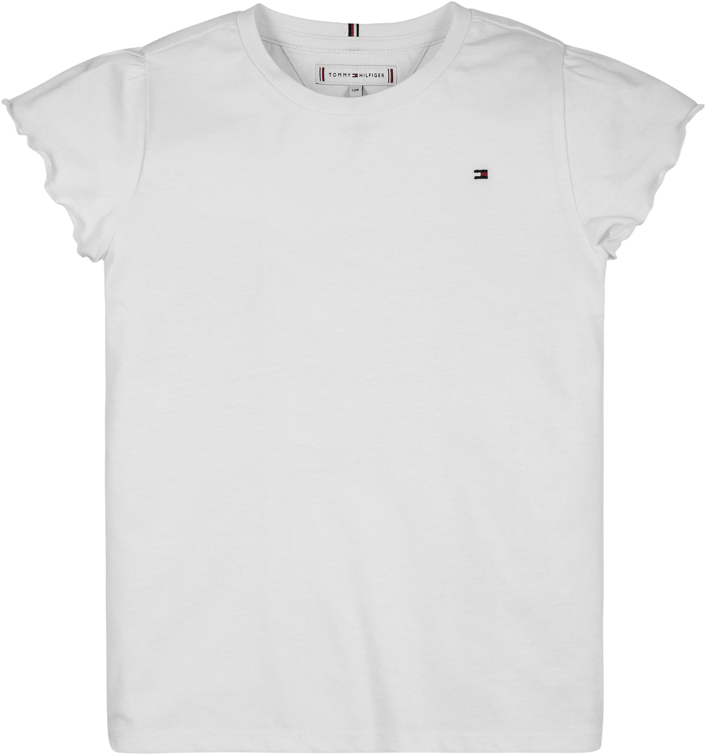 Tommy Hilfiger T-Shirt »ESSENTIAL Ärmeln S/S«, SLEEVE | BAUR kurzen RUFFLE TOP ▷ für mit