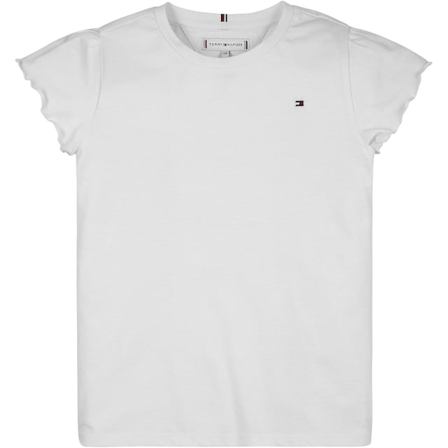 Tommy Hilfiger T-Shirt »ESSENTIAL RUFFLE SLEEVE TOP S/S«, mit kurzen Ärmeln  ▷ für | BAUR