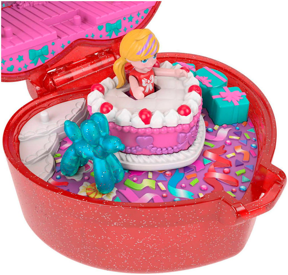 Polly Pocket Spielwelt »Mattel 80th Anniversary Ruby Red Ring Box Collector Compact«