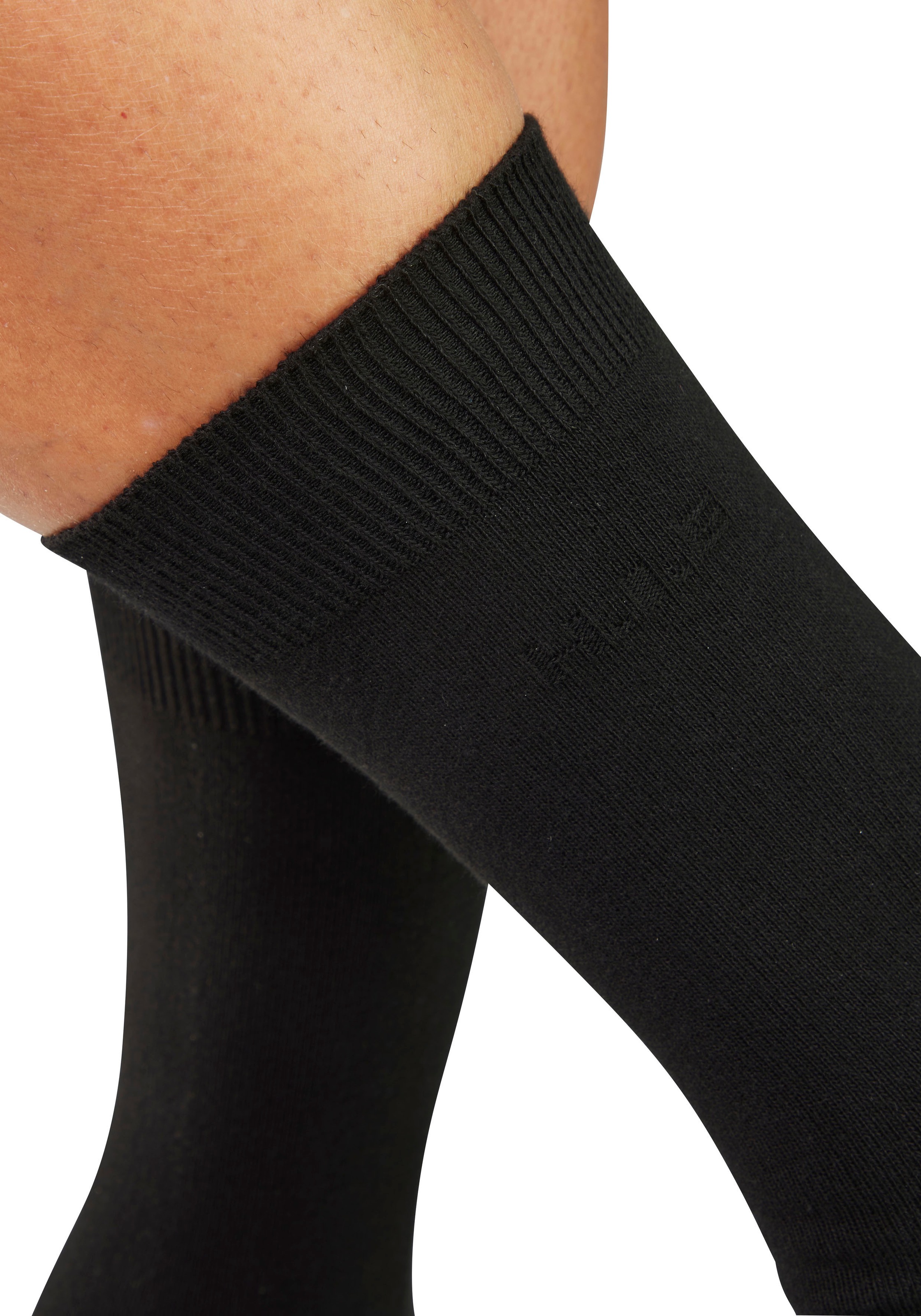 H.I.S Businesssocken »Herrensocken, Männdersocken, uni Anzugsocken,« Packung, 5 Paar tlg. mit klassischem Rippbündchen, ohne drückende Naht