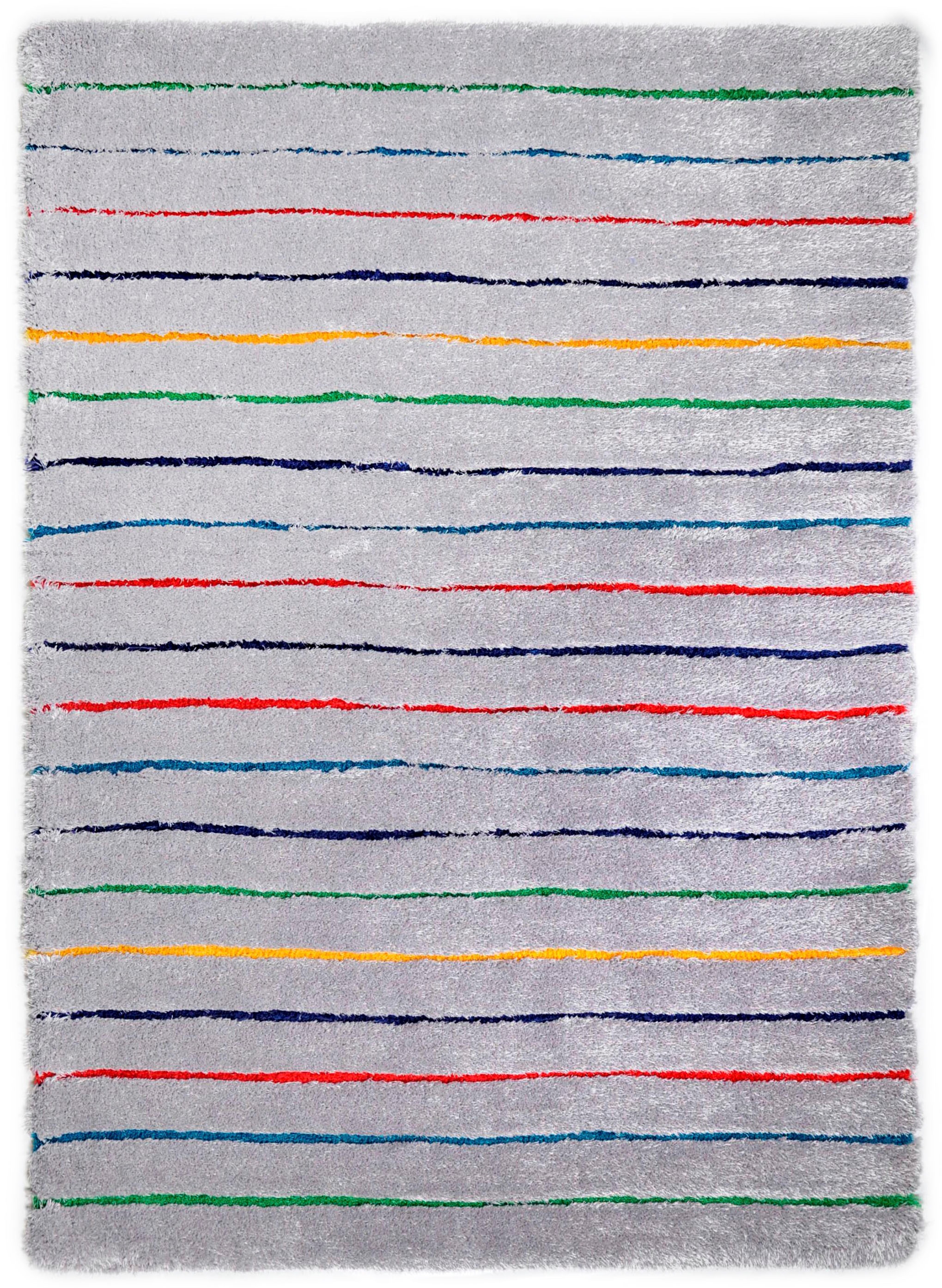 TOM TAILOR HOME Hochflor-Teppich "Soft Hidden Stripes" rechteckig 35 mm Höh günstig online kaufen