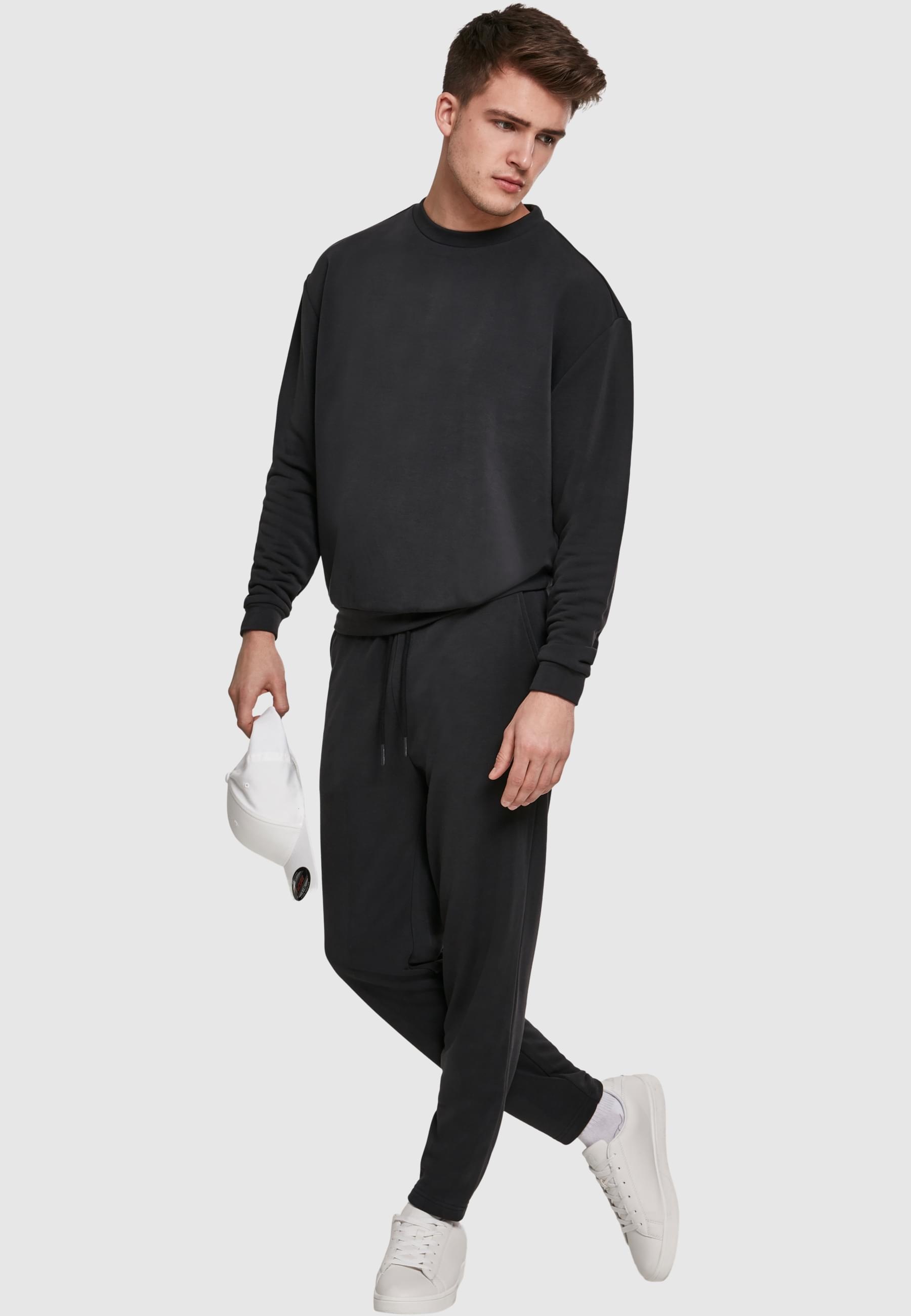 URBAN CLASSICS Rundhalspullover »Urban Classics Herren Modal Terry Crew«, (1 tlg.)
