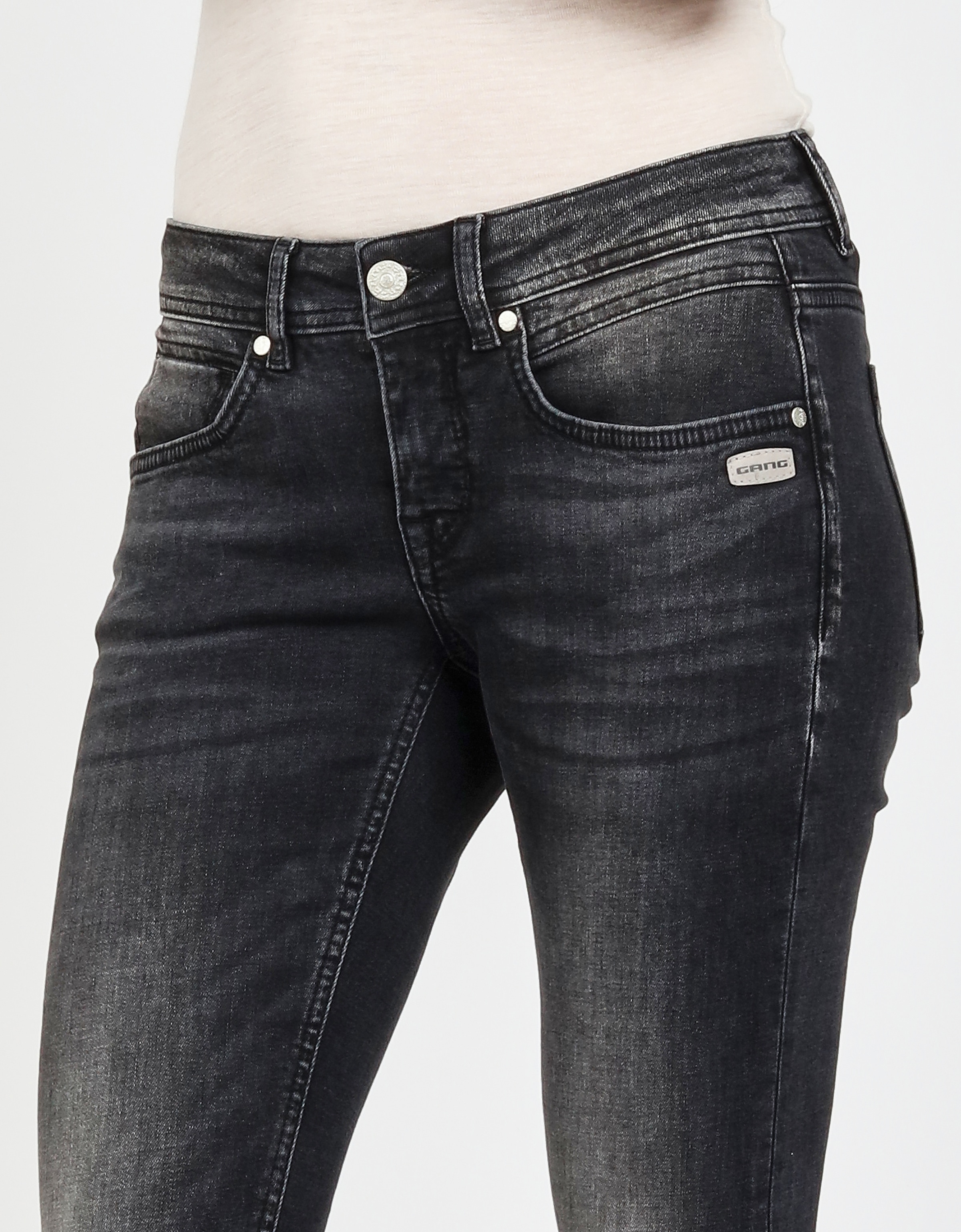 GANG Skinny-fit-Jeans »94FAITH CROPPED«, mit verkürzter Beinlänge
