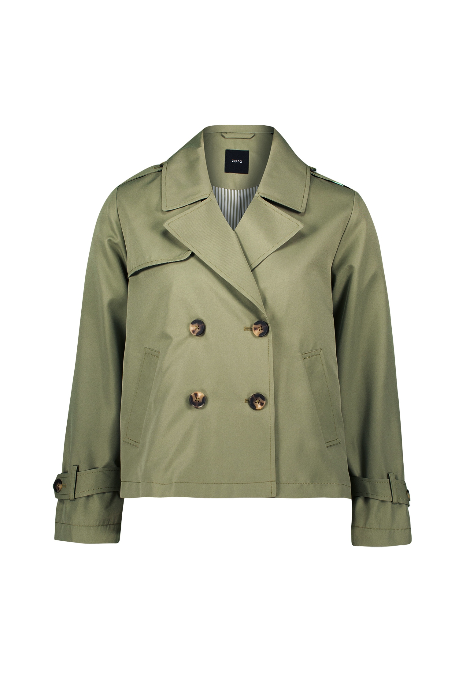 Zero Langjacke »zero Trenchjacke zweireihig mit Reverskragen«