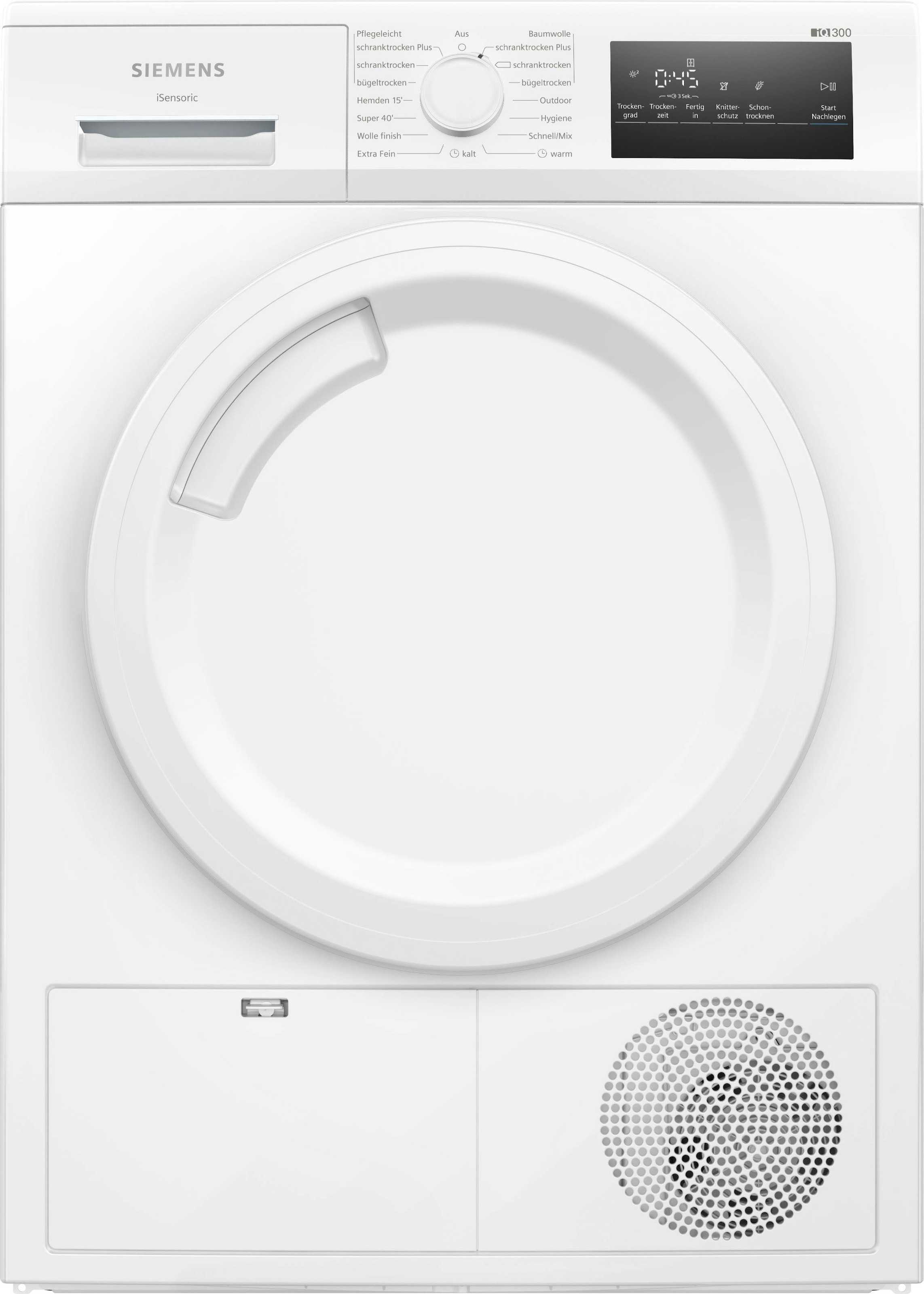 SIEMENS Kondenstrockner "WT43N203", iQ300, 8 kg