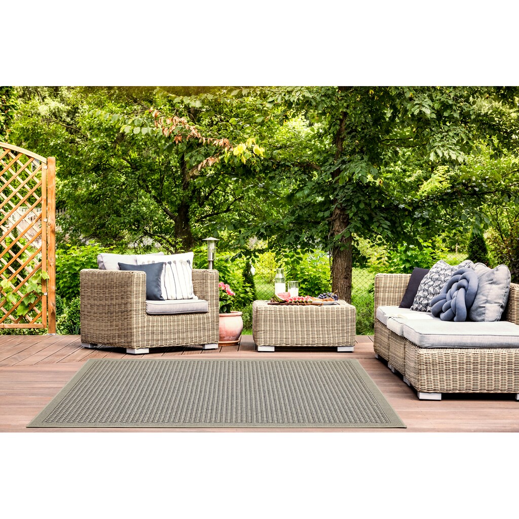 Andiamo Teppich »Savannah«, rechteckig, Flachgewebe, In- und Outdoor geeignet, Wohnzimmer