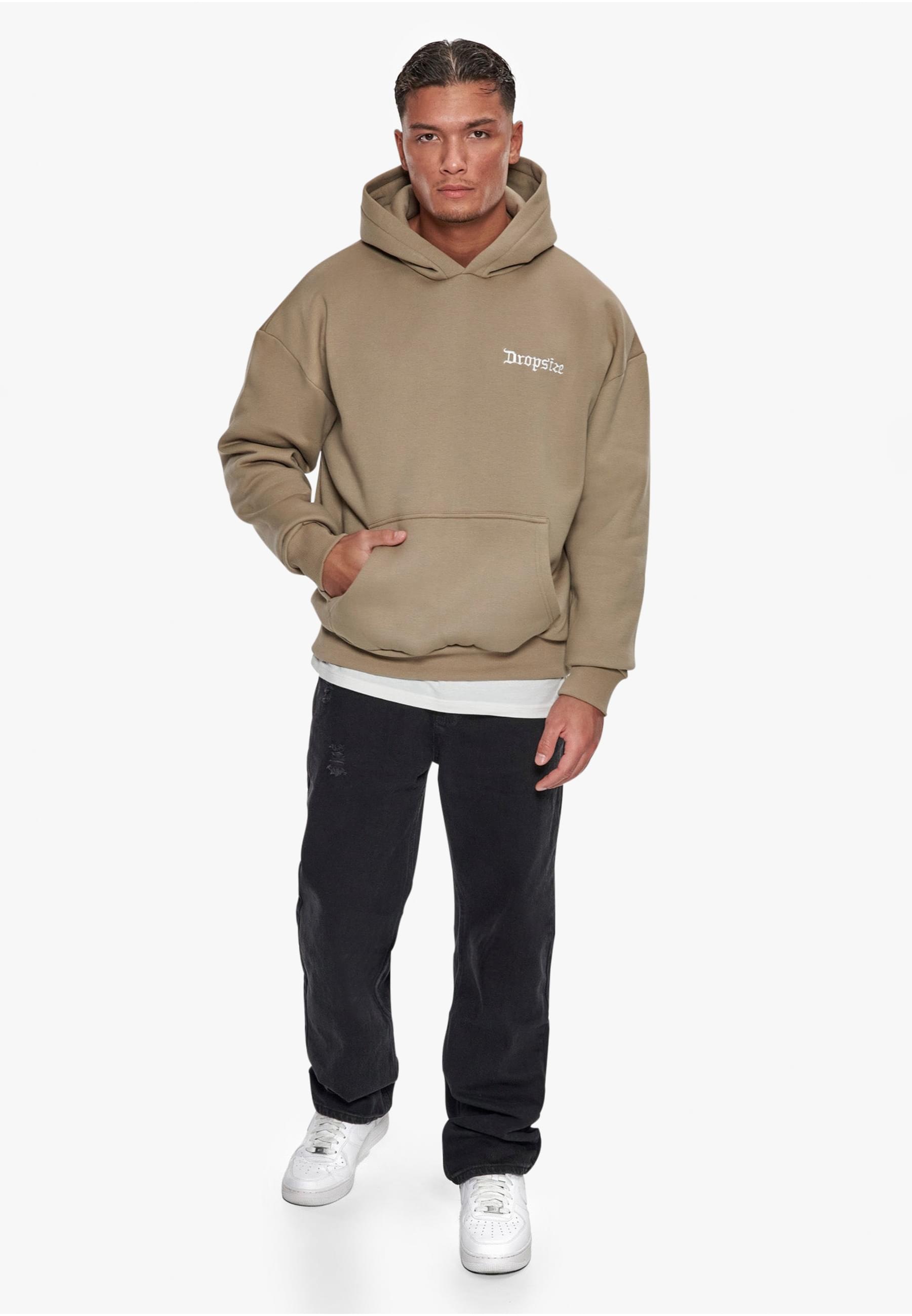 Dropsize Kapuzensweatshirt »Dropsize Herren Heavy Oversize Embo Hoodie«, (1 tlg.)