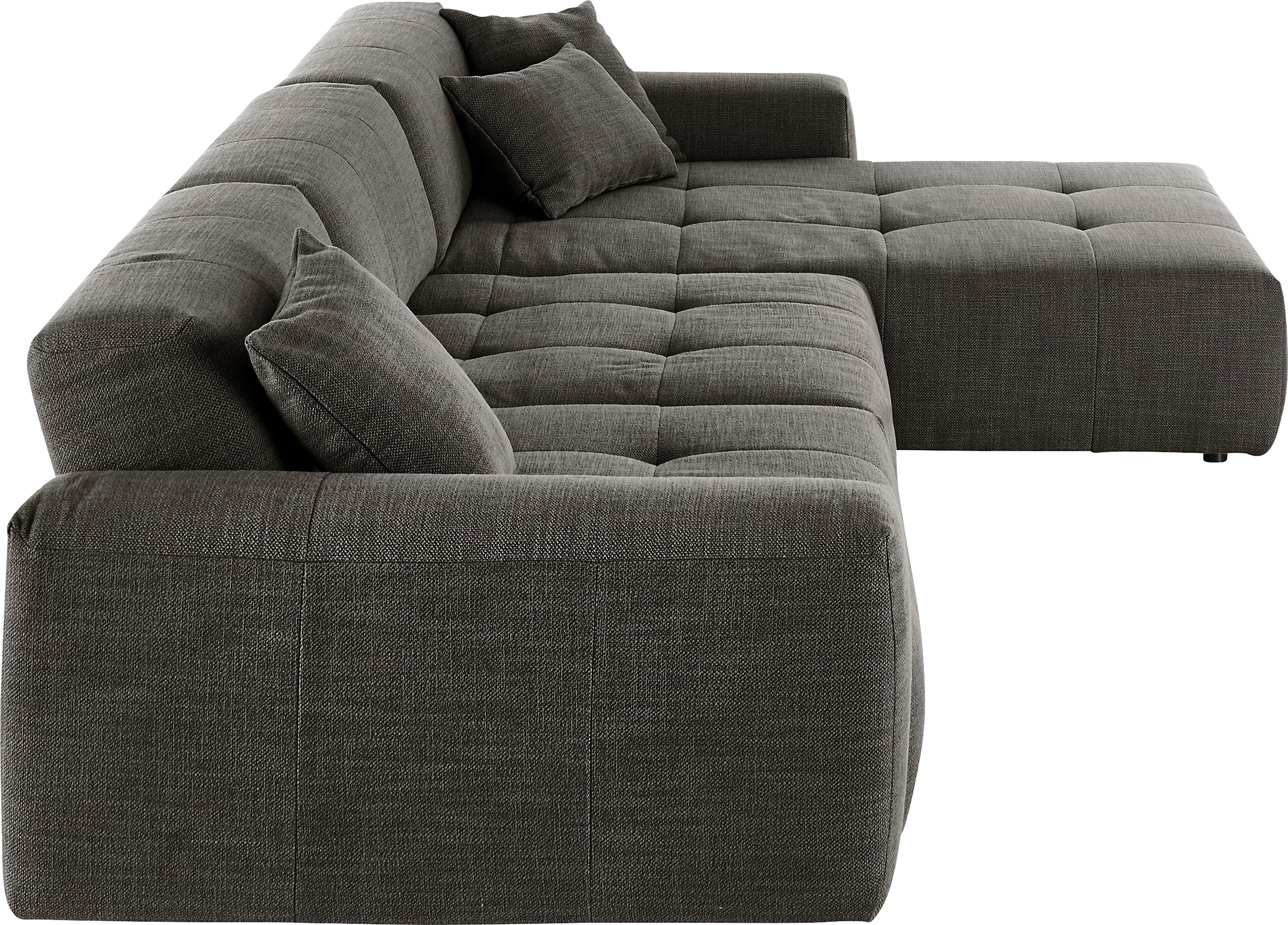 3C Candy Ecksofa »Yoshy mit Komfortfunktionen, modern und bequem, L-Form«, Zwei verschiedene Sitztiefen durch verstellbare Rückenlehne