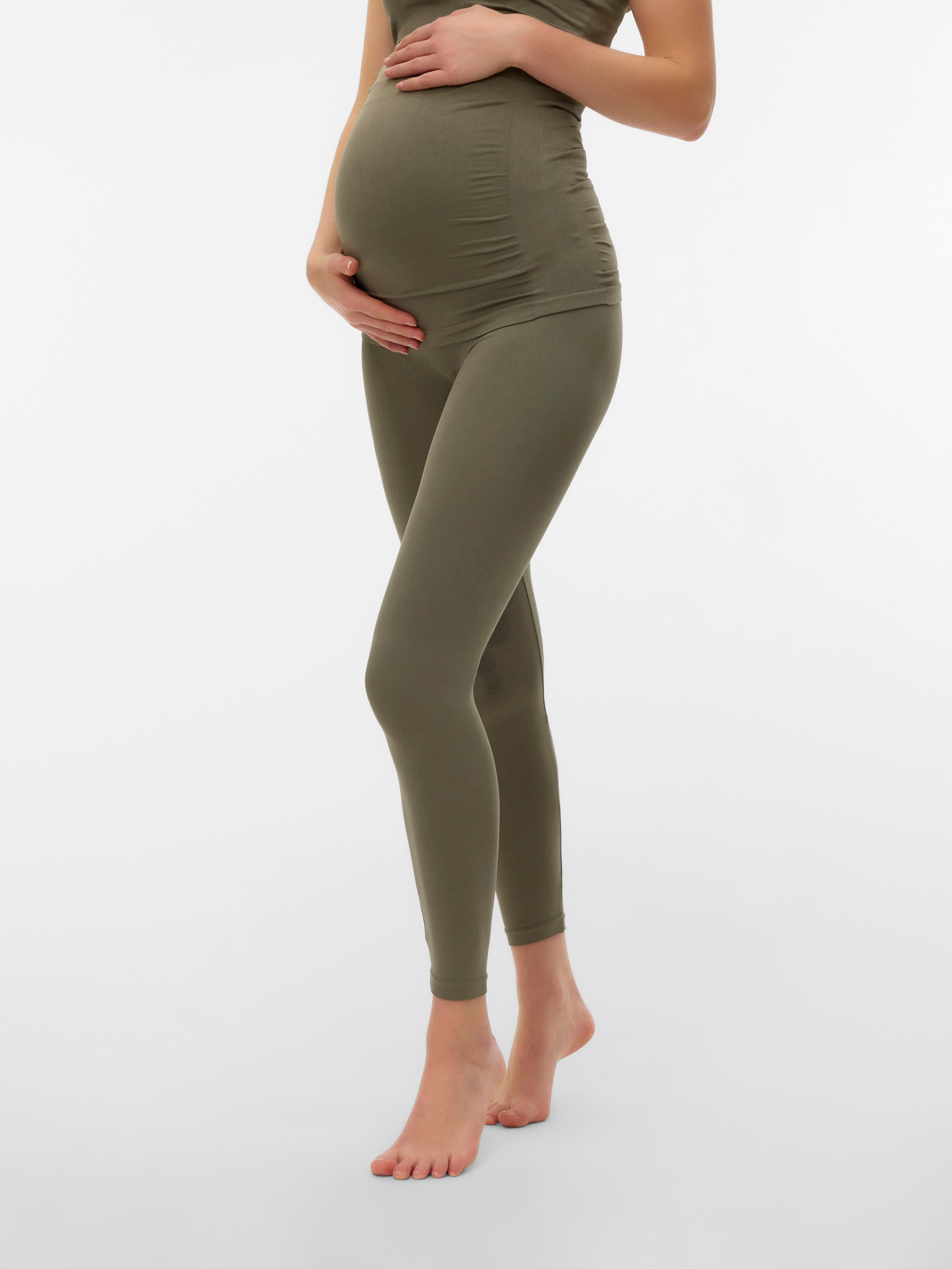 Mamalicious Umstandsleggings "MLTIA JEANNE LEGGING NOOS A." Materialmix, regular fit