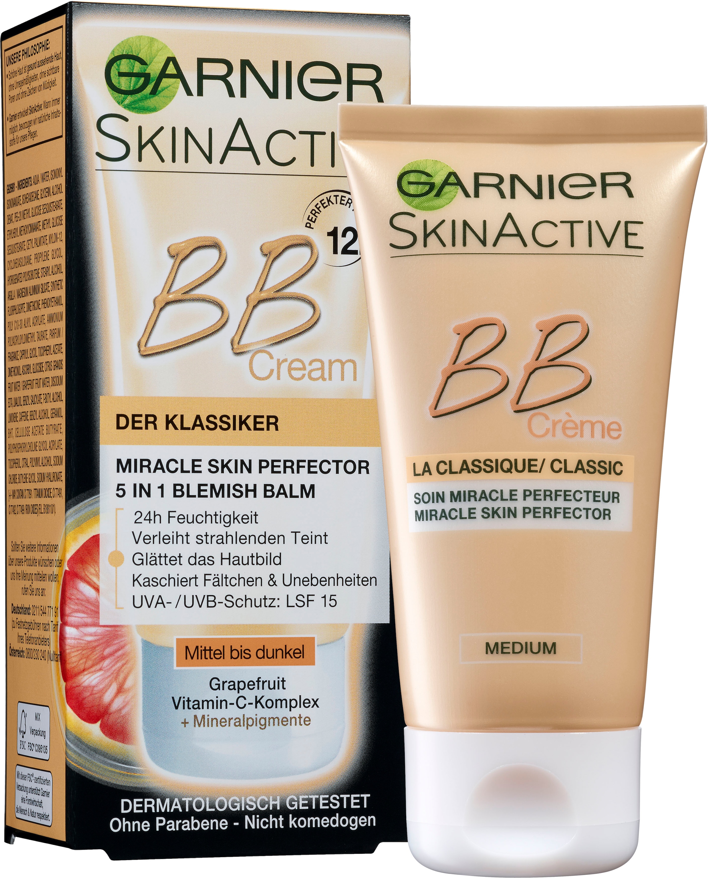 GARNIER BB-Creme »SkinActive BB Cream Klassik«, mit hoher Wirksamkeit