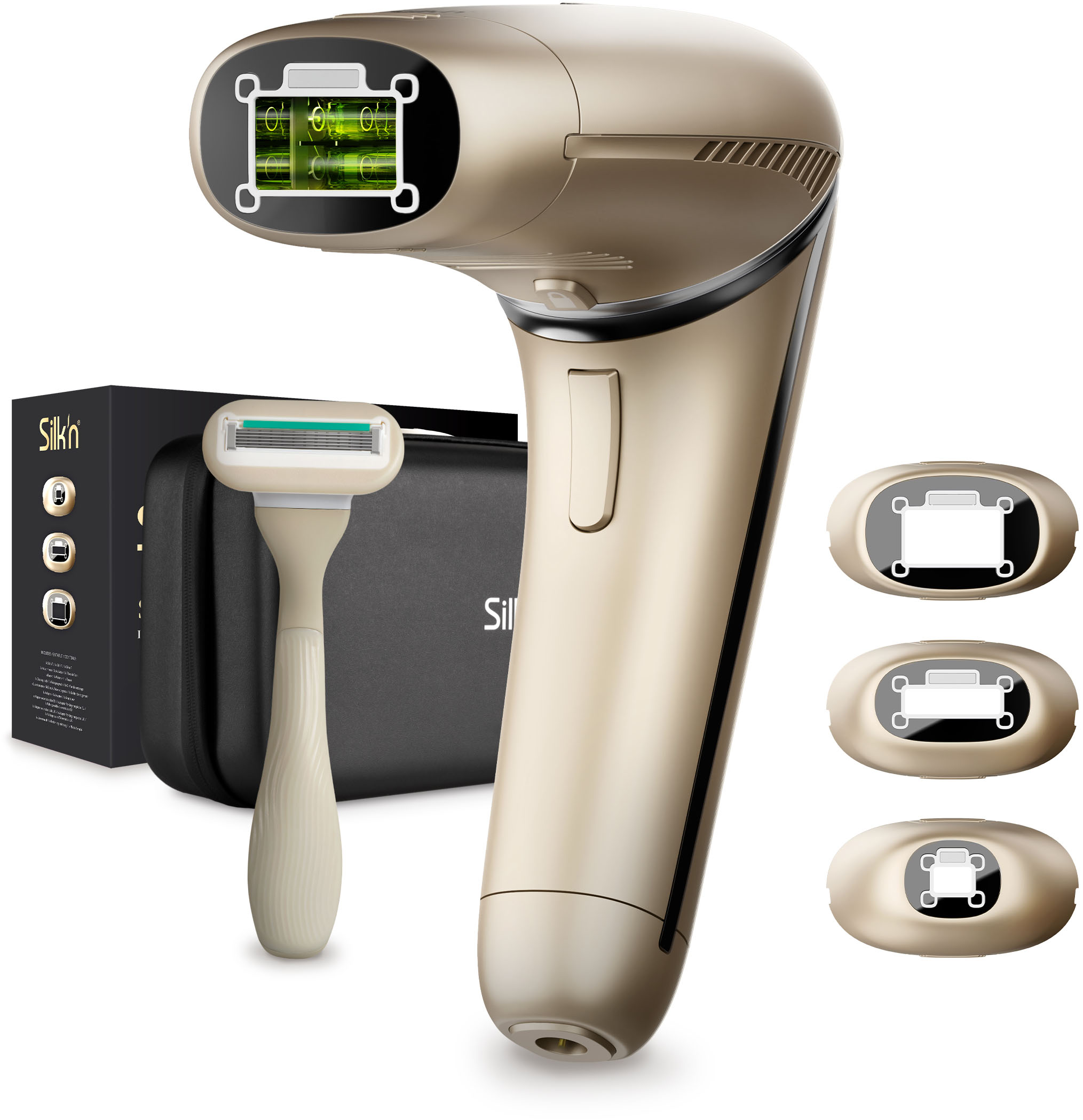 SILK'N Damen IPL-Haarentferner "Silk'n 7", gold, Kunststoff, B:15,5cm H:19cm T:9cm, IPL-Haarentferner, das erste IPL-Gerät von Silk'n mit einem