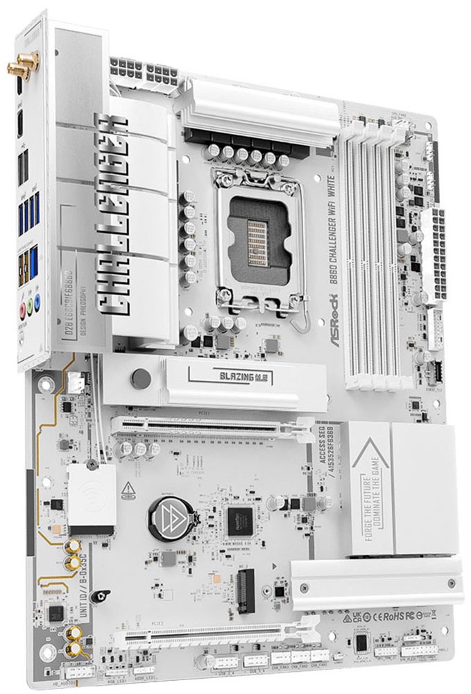 Asrock Mainboard »B860 Challenger WiFi White«