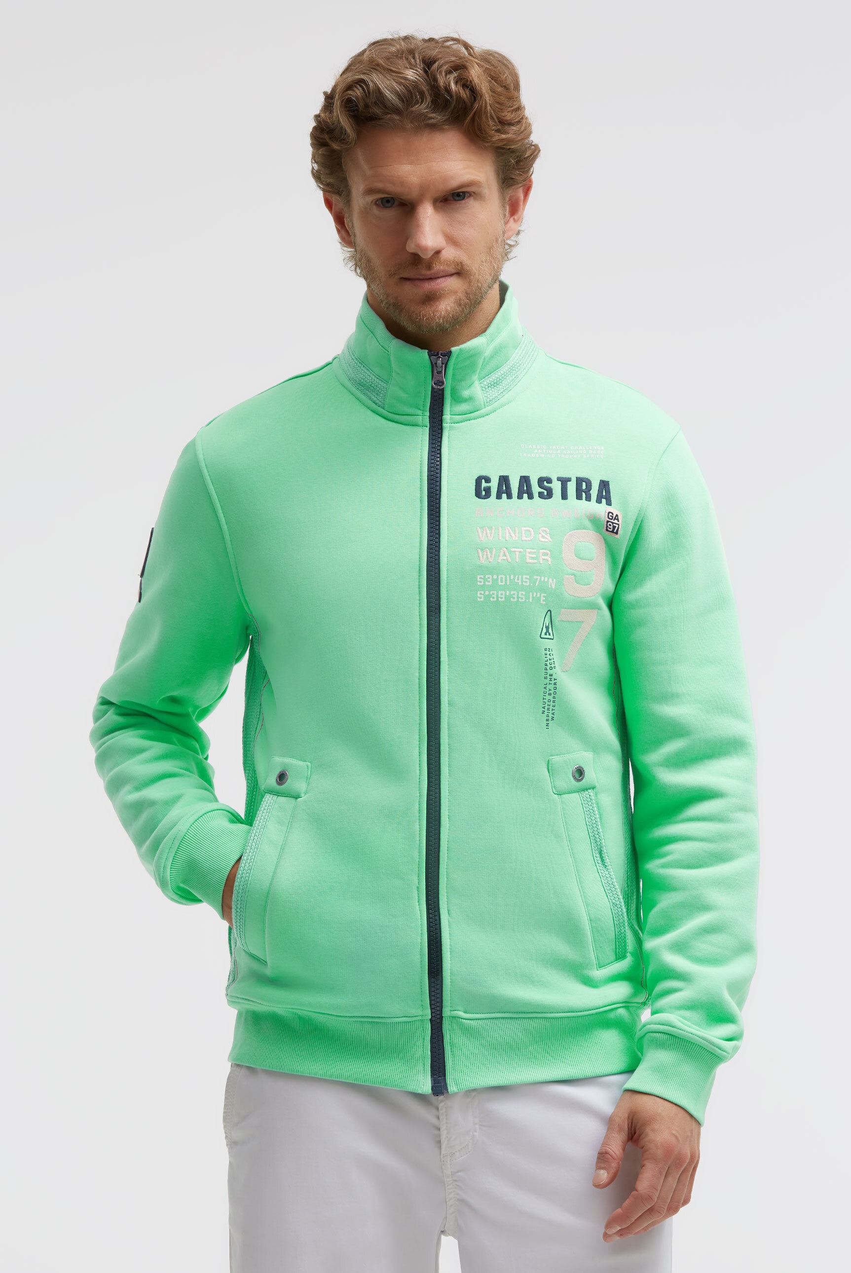 Gaastra Sweatjacke mit Stehkragen