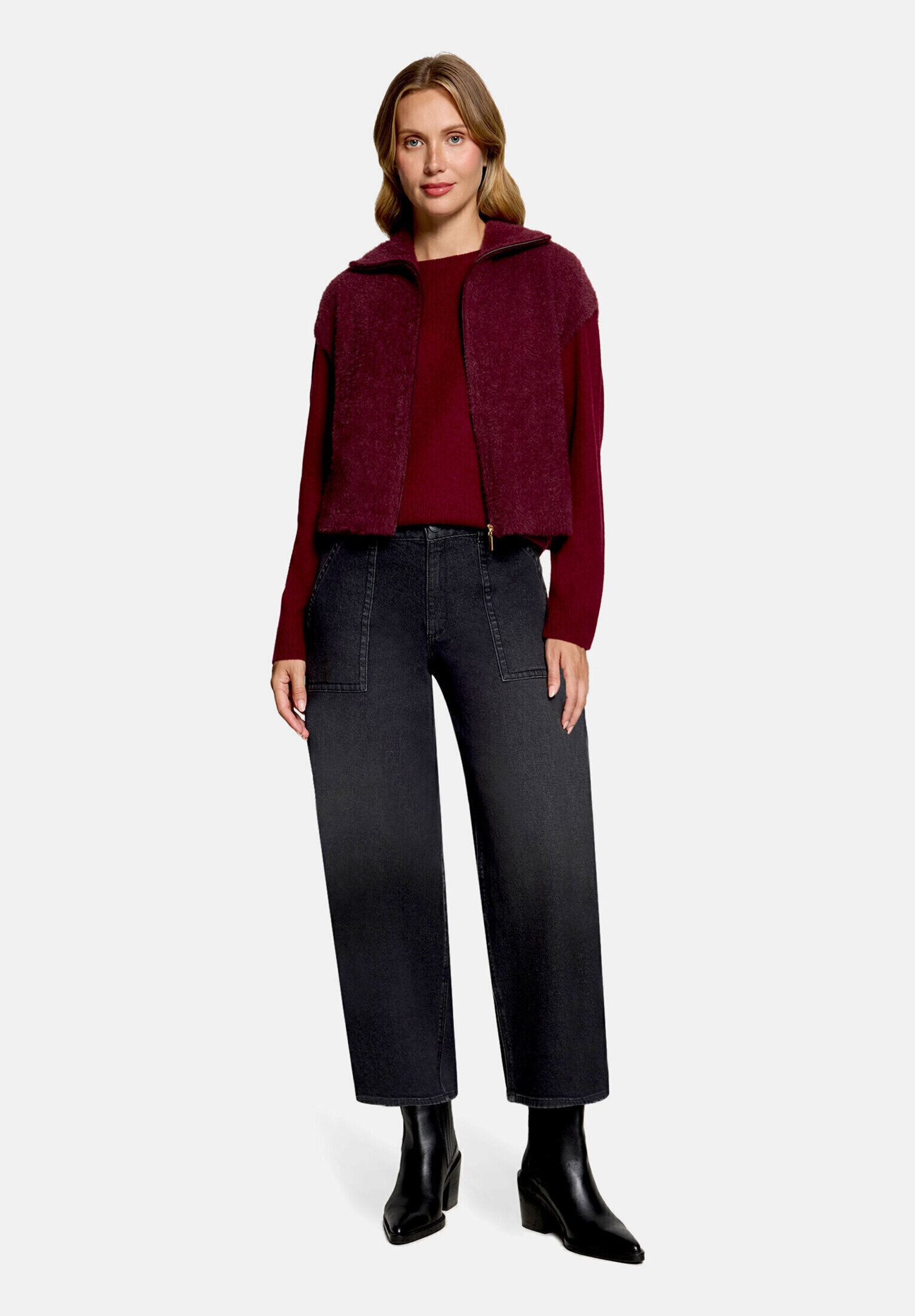 Betty&Co Strickjacke "Damen mit Reißverschluss" 1