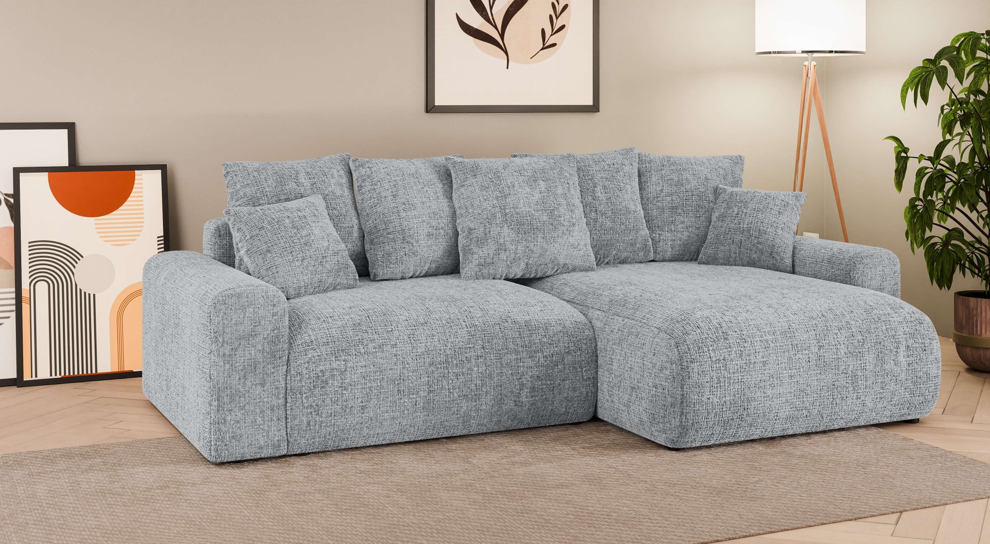 Home affaire Ecksofa "LAKESIDE klein mit Bettfunktion und Bettkasten, B/T/H günstig online kaufen