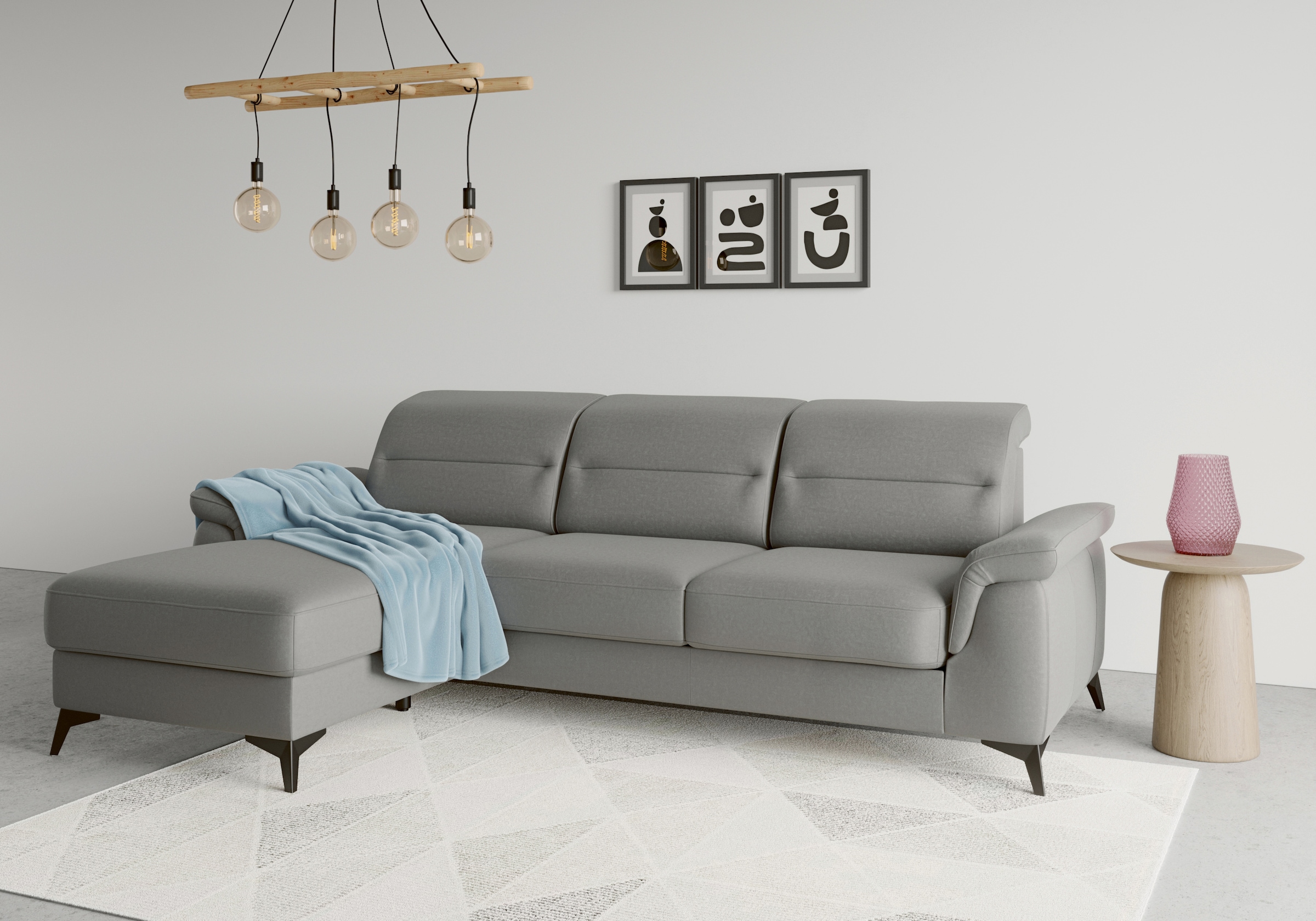 sit&more Ecksofa "Sinatra L-Form" mit Recamiere, optional mit Kopfteilverst günstig online kaufen