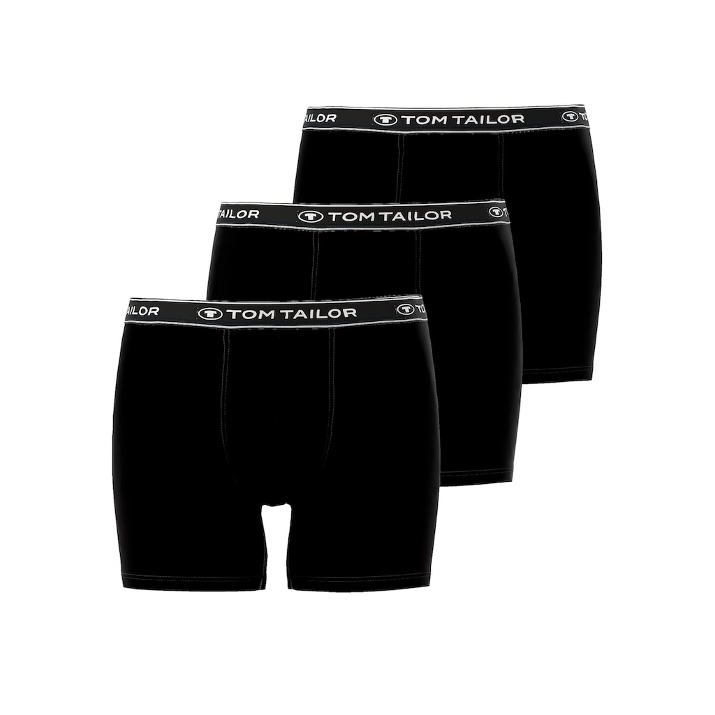 TOM TAILOR Boxershorts »Buffer«, (Packung, 3 St.)