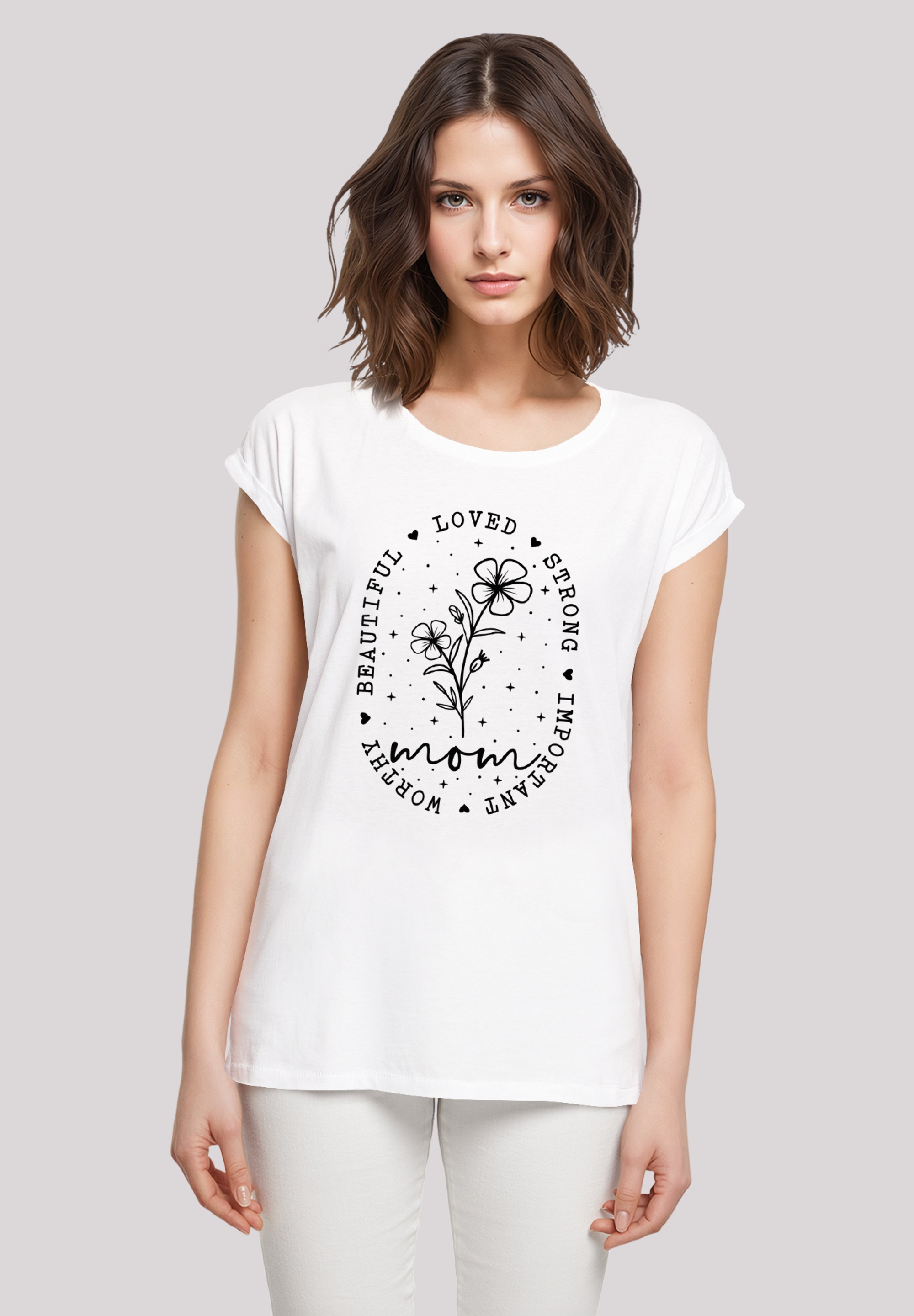 F4NT4STIC T-Shirt "Mothers Day Black Art Print for Mom Best Mom Ever", Prem günstig online kaufen
