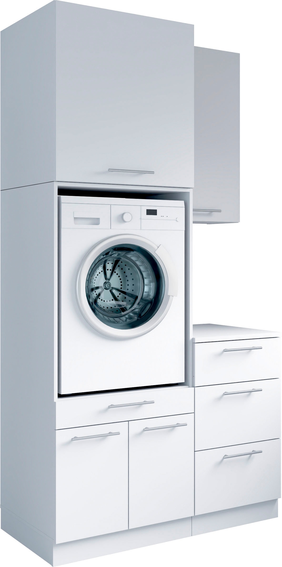 Laundreezy "Laundreezy, 4-tlg. Mehrzweckschrank-Set B/H/T 118/238/68 cm" 4 Stk. tlg.