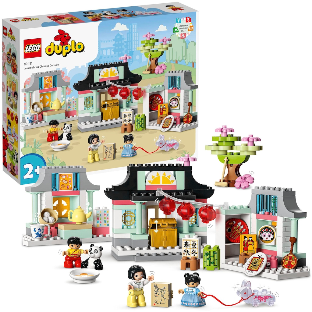 LEGO® Konstruktionsspielsteine »Lerne etwas über die chinesische Kultur (10411), LEGO® DUPLO Town«, (124 St.)