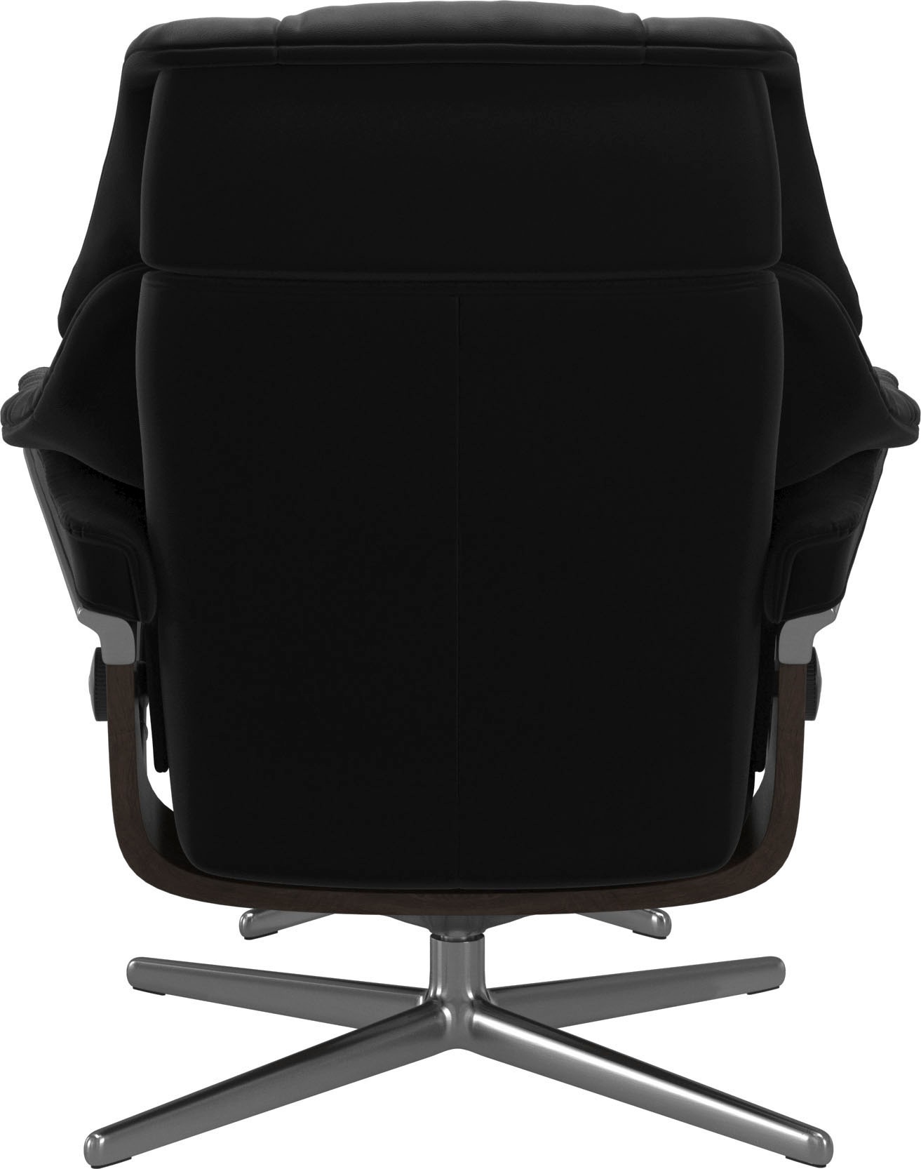 Thumbnail - Stressless Relaxsessel "Reno" Set, Relaxsessel mit Hocker, mit Hocker, mit Cross Base, Größe S, M & L, Holzakzent Wenge