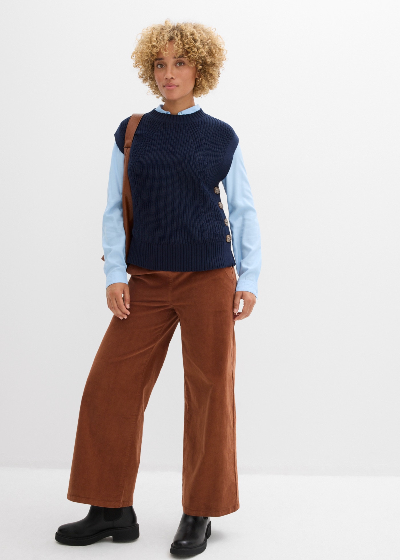 bonprix Cordhose  mit Elasthan-Anteil, knöchelfrei