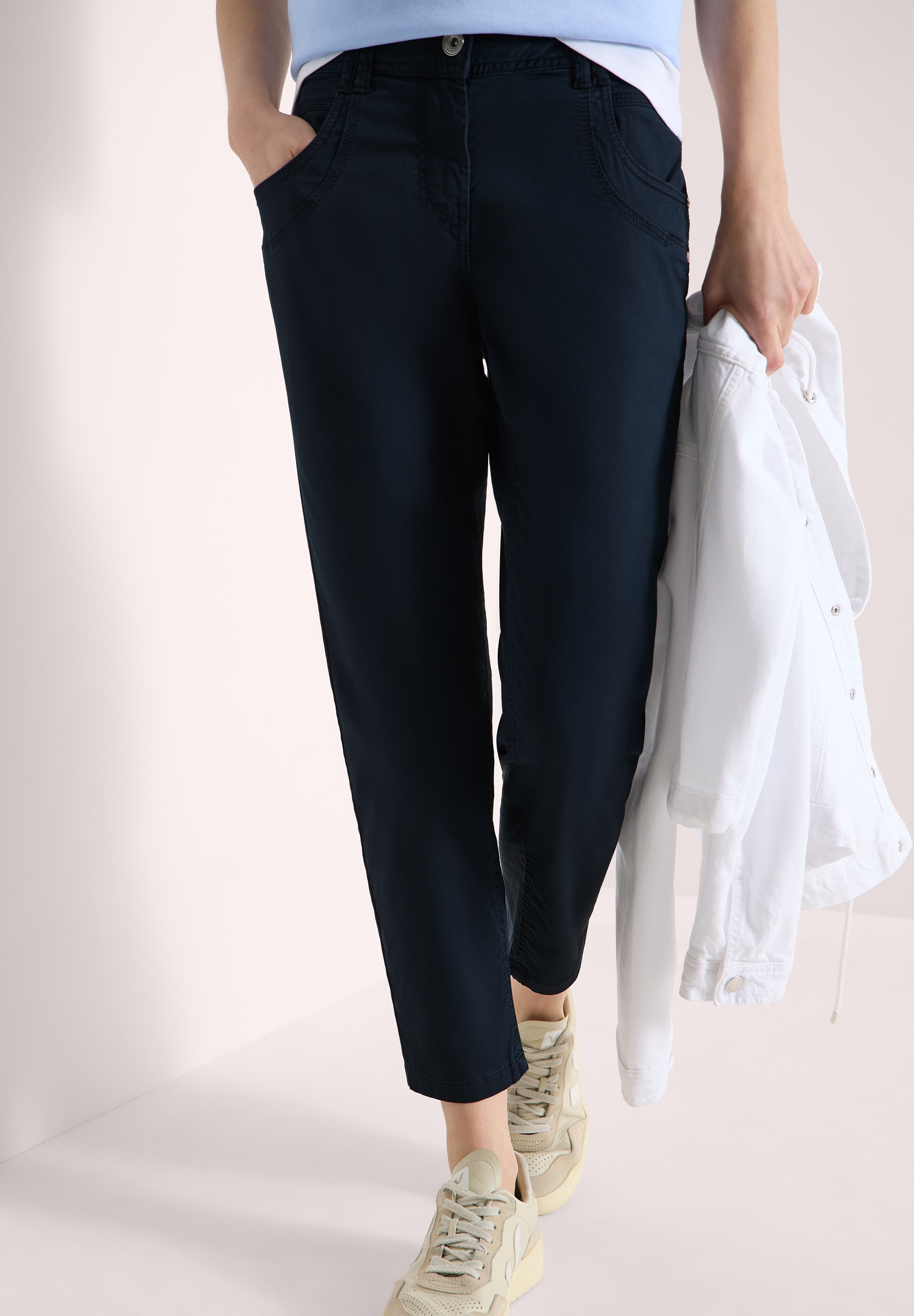 Cecil Stoffhose aus Baumwolle mit Stretchanteil günstig online kaufen