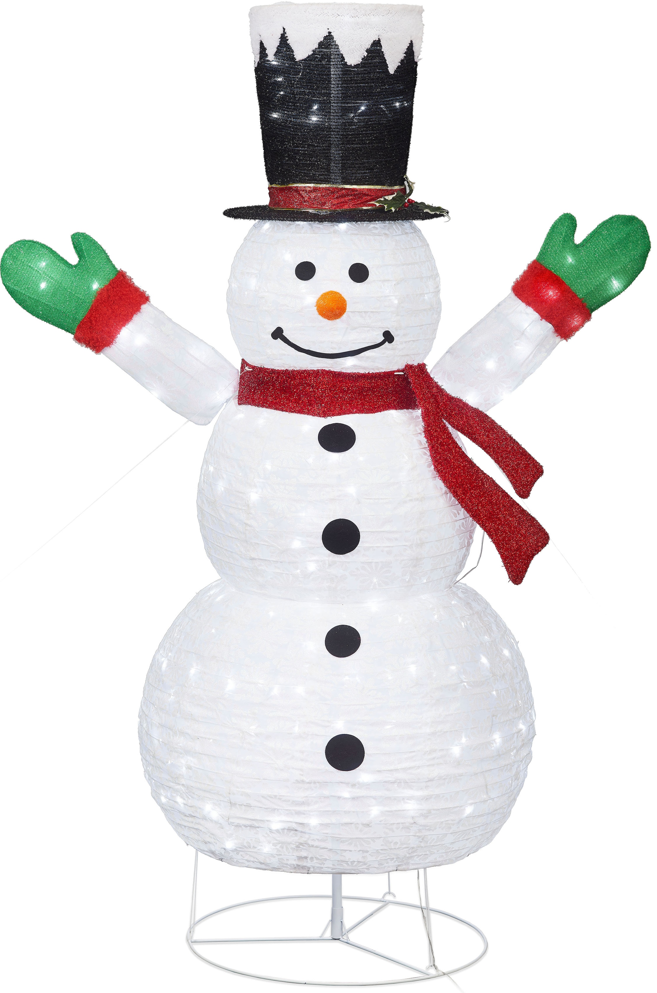 IC Winterworld LED Dekofigur "Weihnachtsdeko aussen" 1 Stk. Kaltweiß Schnee günstig online kaufen