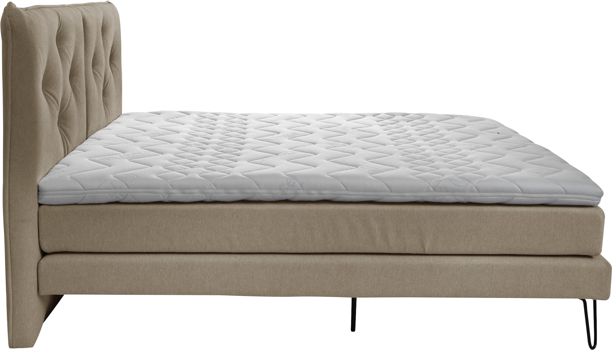 alina Boxspringbett »Longon inkl. Matratze und Komfortschaum-Topper, Breite 180x200cm«, erhältlich in verschiedenen Härtegraden