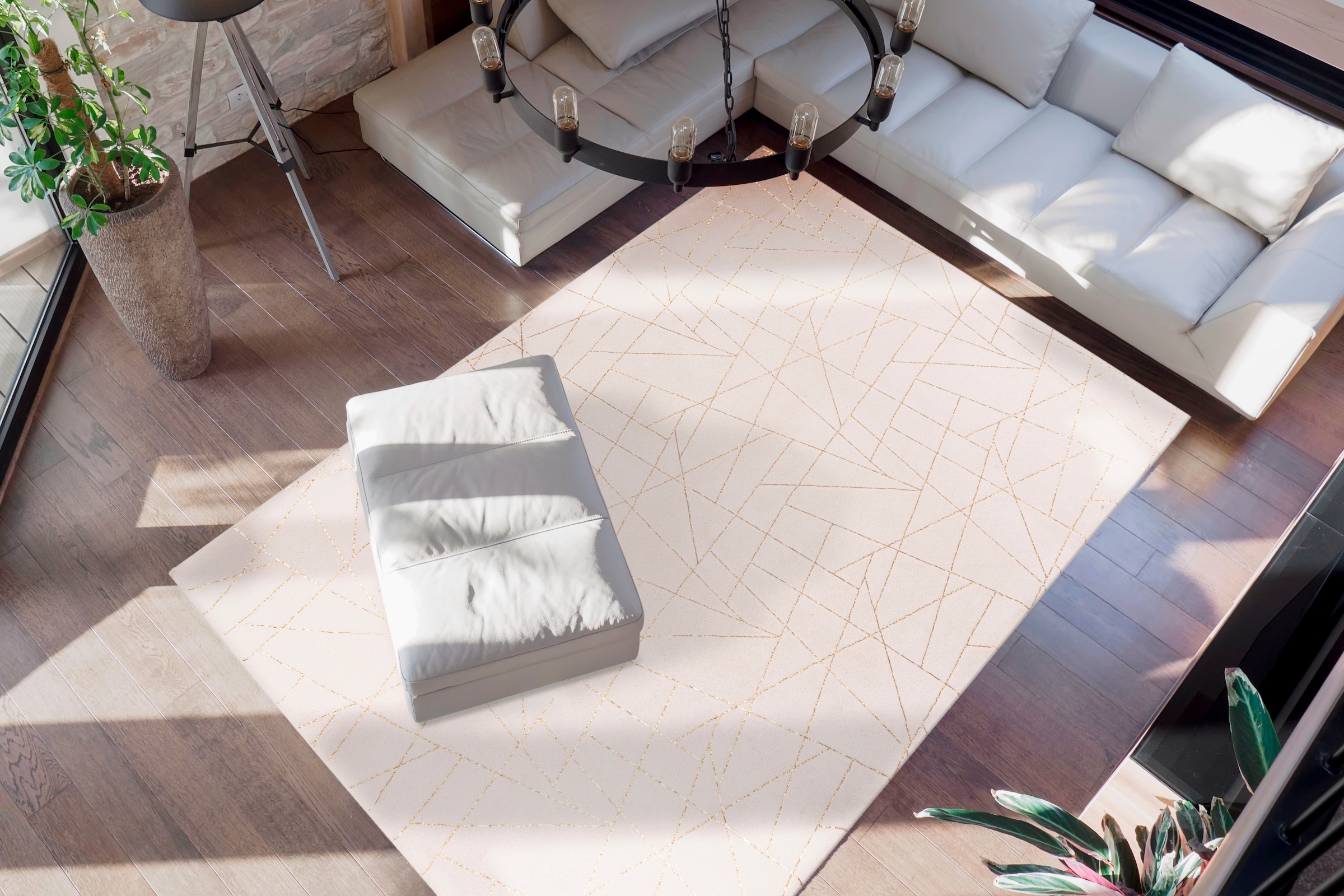 me gusta Teppich »Bijou 125«, rechteckig, 20 mm Höhe, Glanz Effekt, weicher Flor, Wohnzimmer, Schlafzimmer