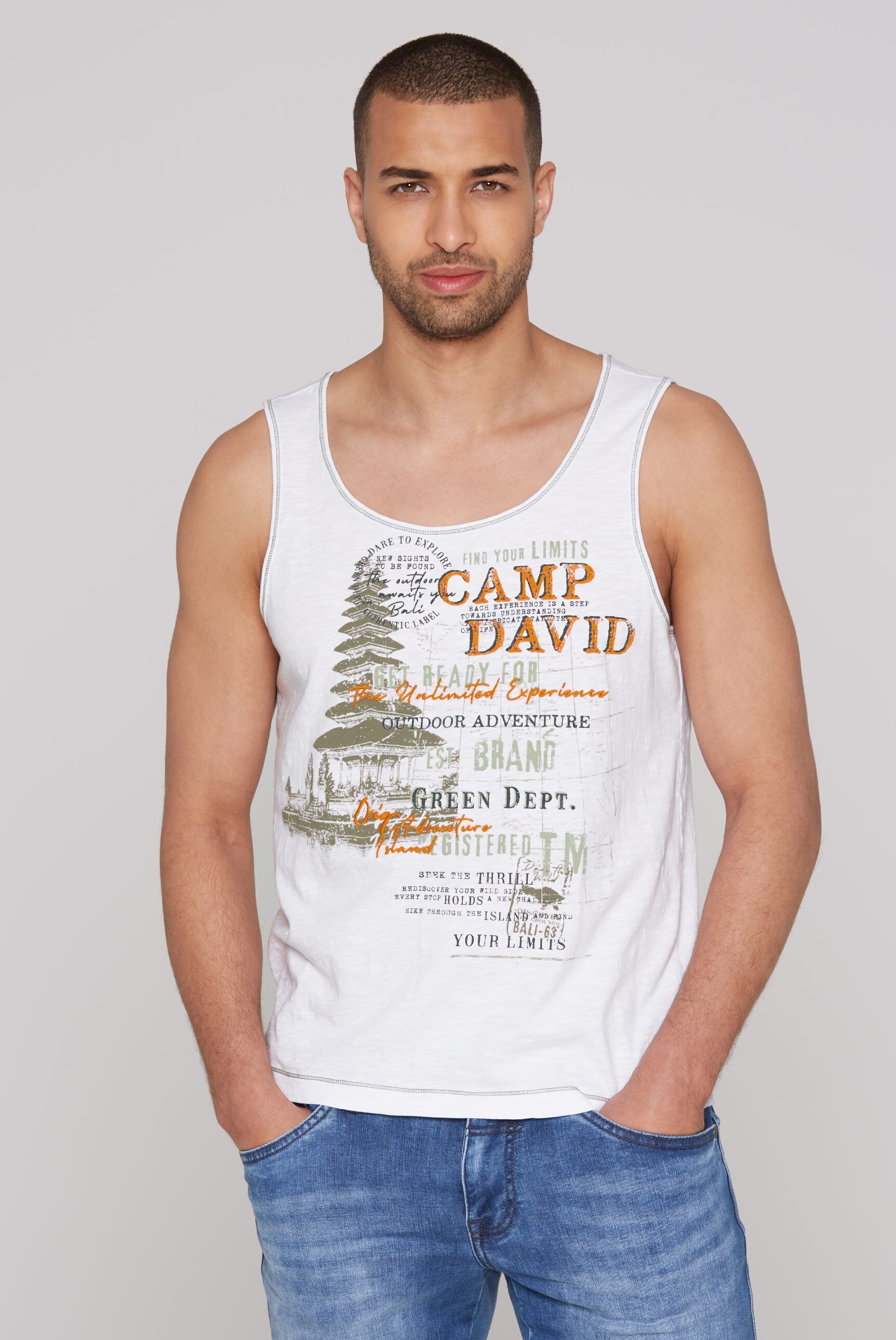 CAMP DAVID Tanktop, aus Baumwolle günstig online kaufen