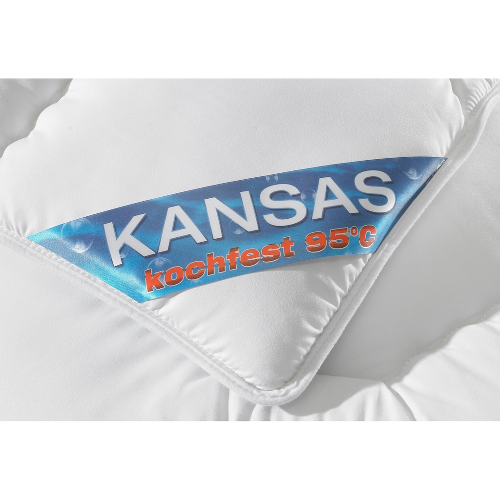 f.a.n. Schlafkomfort Microfaserbettdecke »Kansas«, extrawarm, Füllung Polyesterfaser, Bezug 100% Polyester, (1 St.), Bettdecke in 135x200 cm und weiteren Größen, für Sommer oder Winter