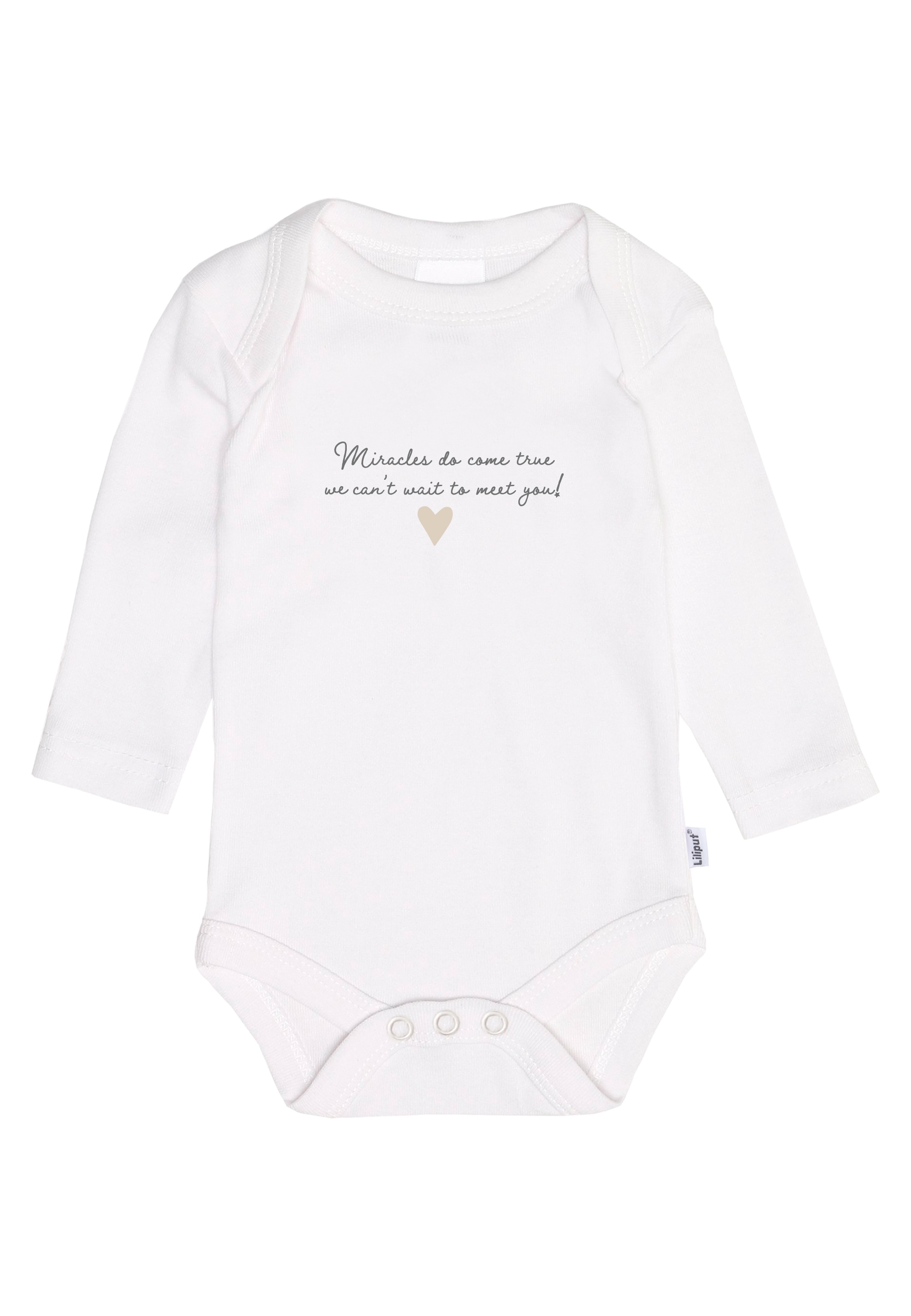 Liliput Erstausstattungspaket »Miracles do come true- we cant wait to meet you«, mit niedlichem Strickhasen