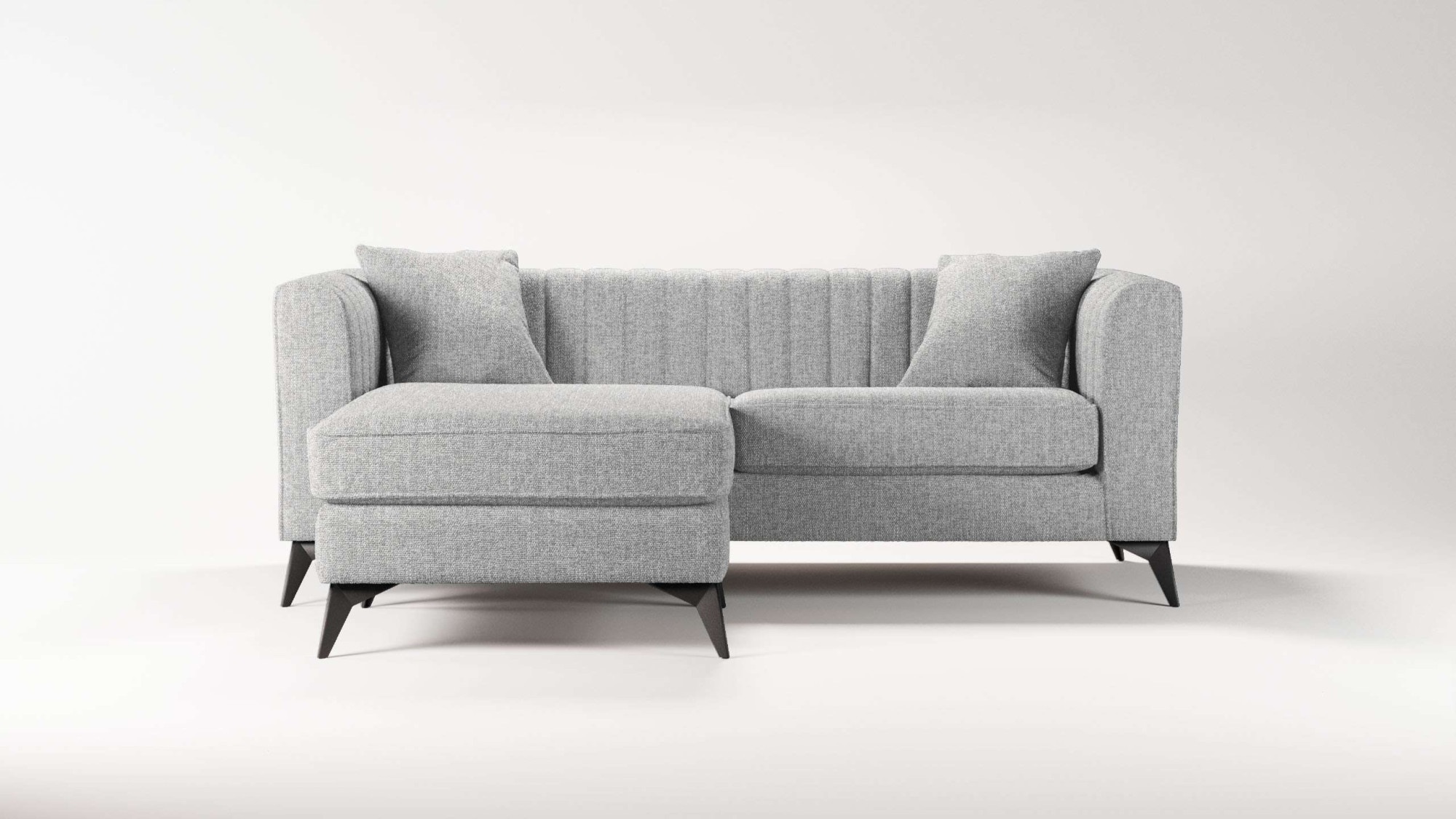 Places of Style Ecksofa "MATTHEW L-Form ideal für kleine Räume, Maße B/T/H: günstig online kaufen