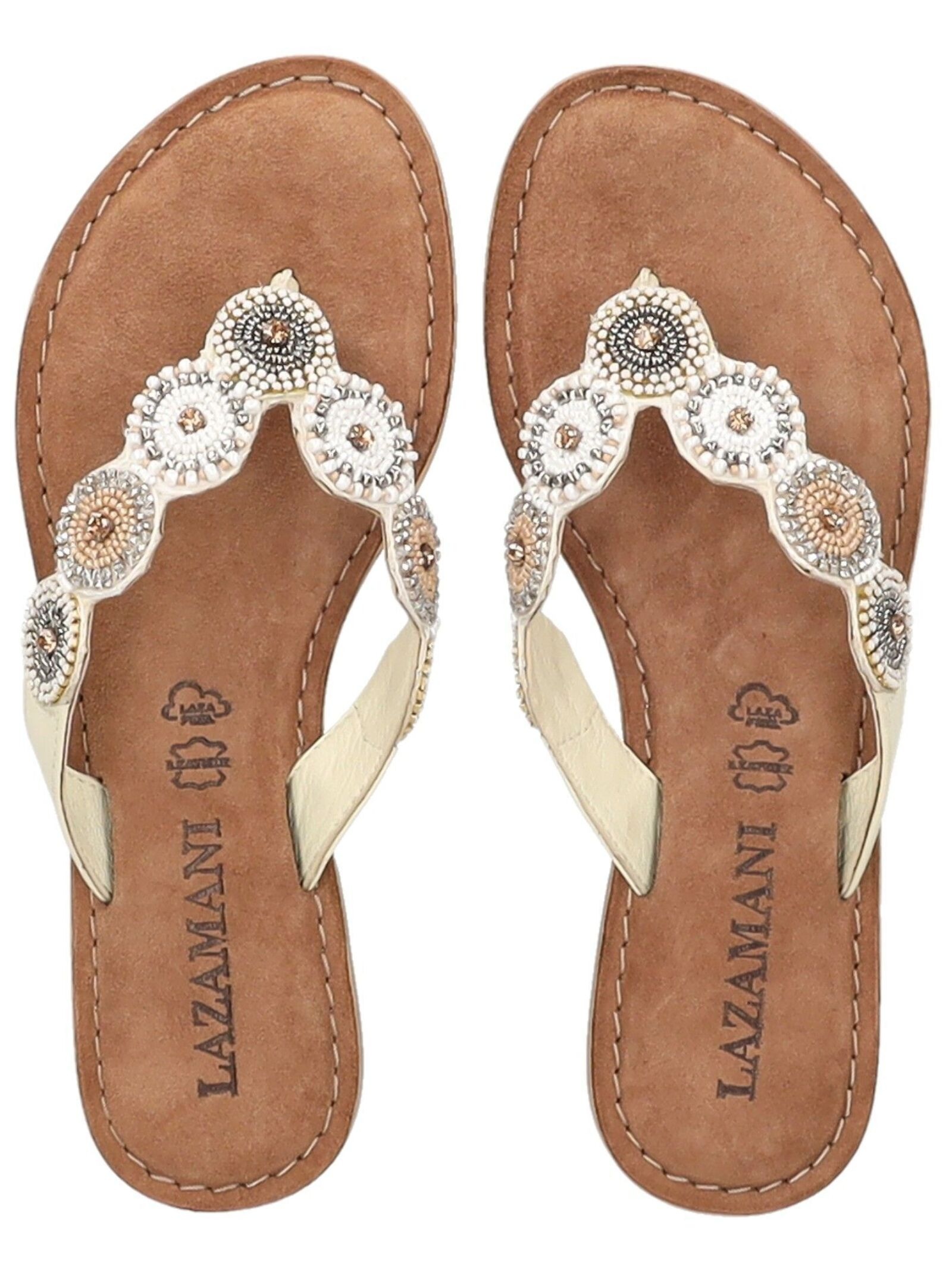 Lazamani Zehentrenner »Lazamani Sandalen Leder/Textil«
