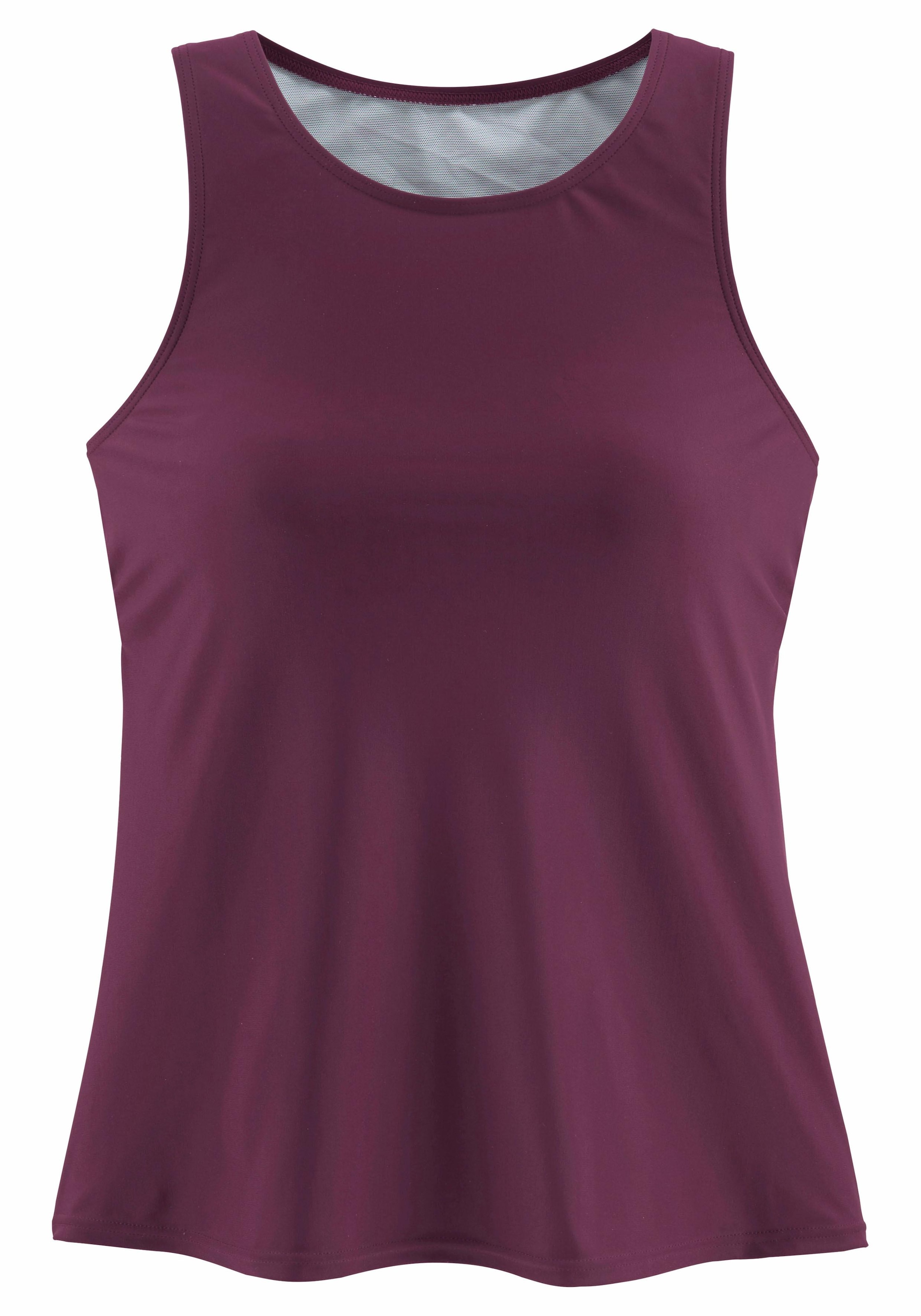 LASCANA Bade-Shirt, mit Unterbrustgummi