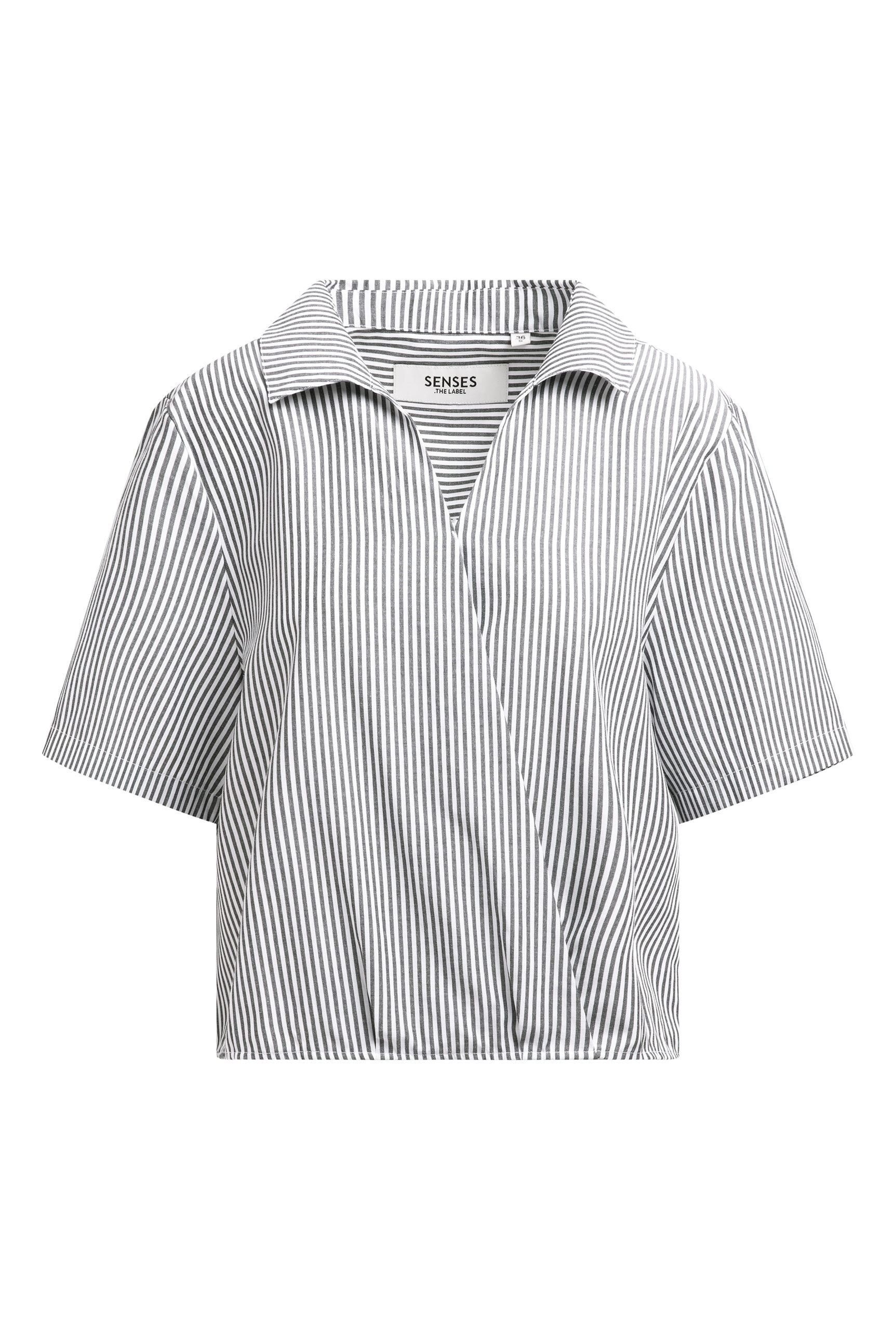 SENSES.THE LABEL Schlupfbluse mit Kellerfalte im Rücken