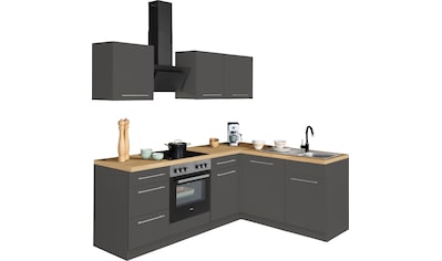 wiho Küchen Winkelküche »Unna«, mit E-Geräten, Stellbreite 220 x 170 cm kaufen
