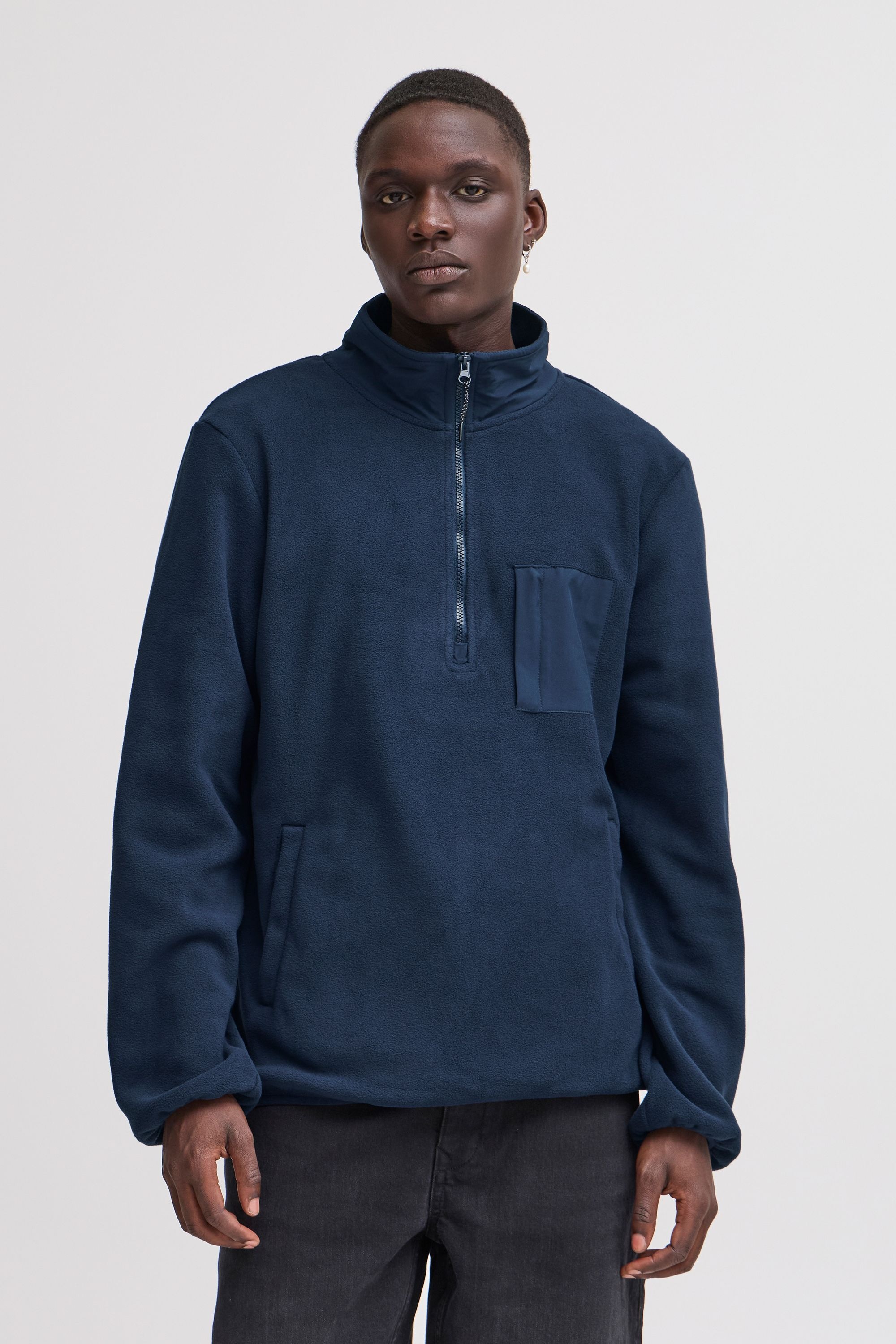 Blend Fleecejacke »Fleecejacke BHBROOKS Sweatshirt halfzipp«