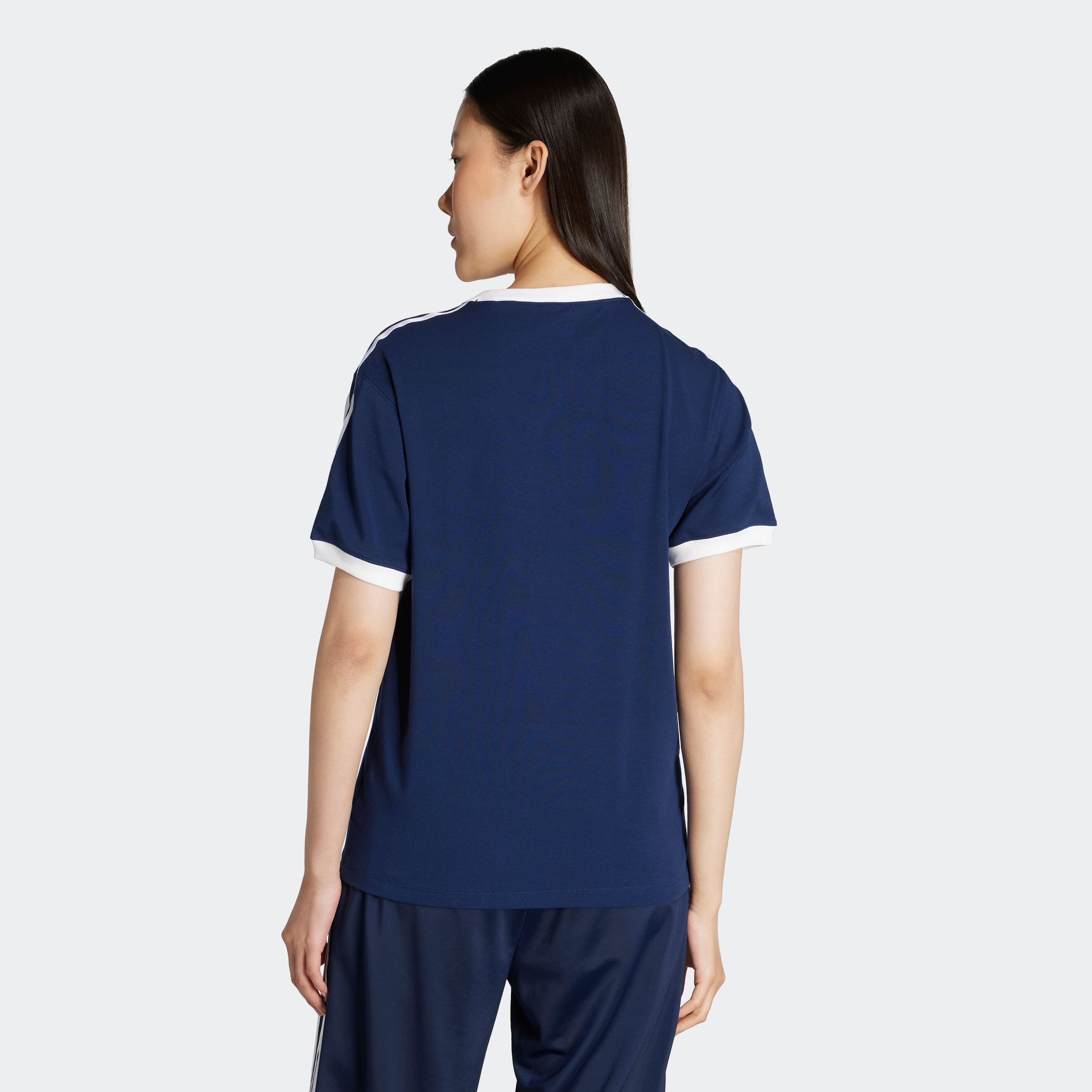 adidas Originals T-Shirt "3 STRIPE TEE" ohne Verschluss, mit Rippdetails, a günstig online kaufen