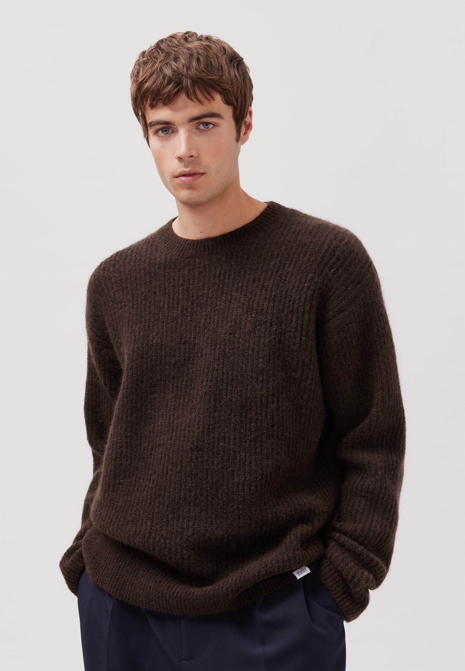 studio seidensticker Strickpullover, 1/1 Rundhals